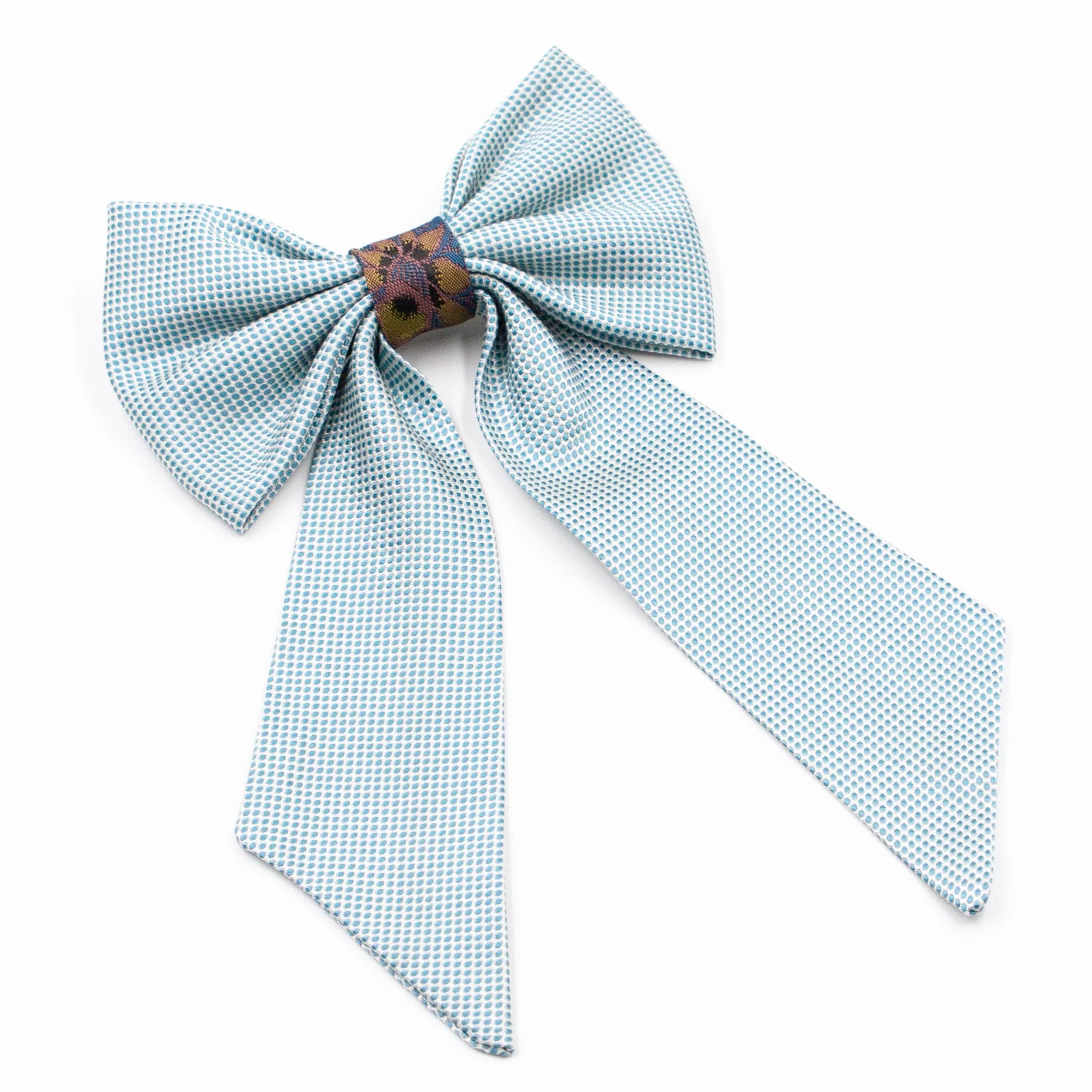 Haarstrik met lint Toon Turquoise Haarstrik met lint Toon Turquoise