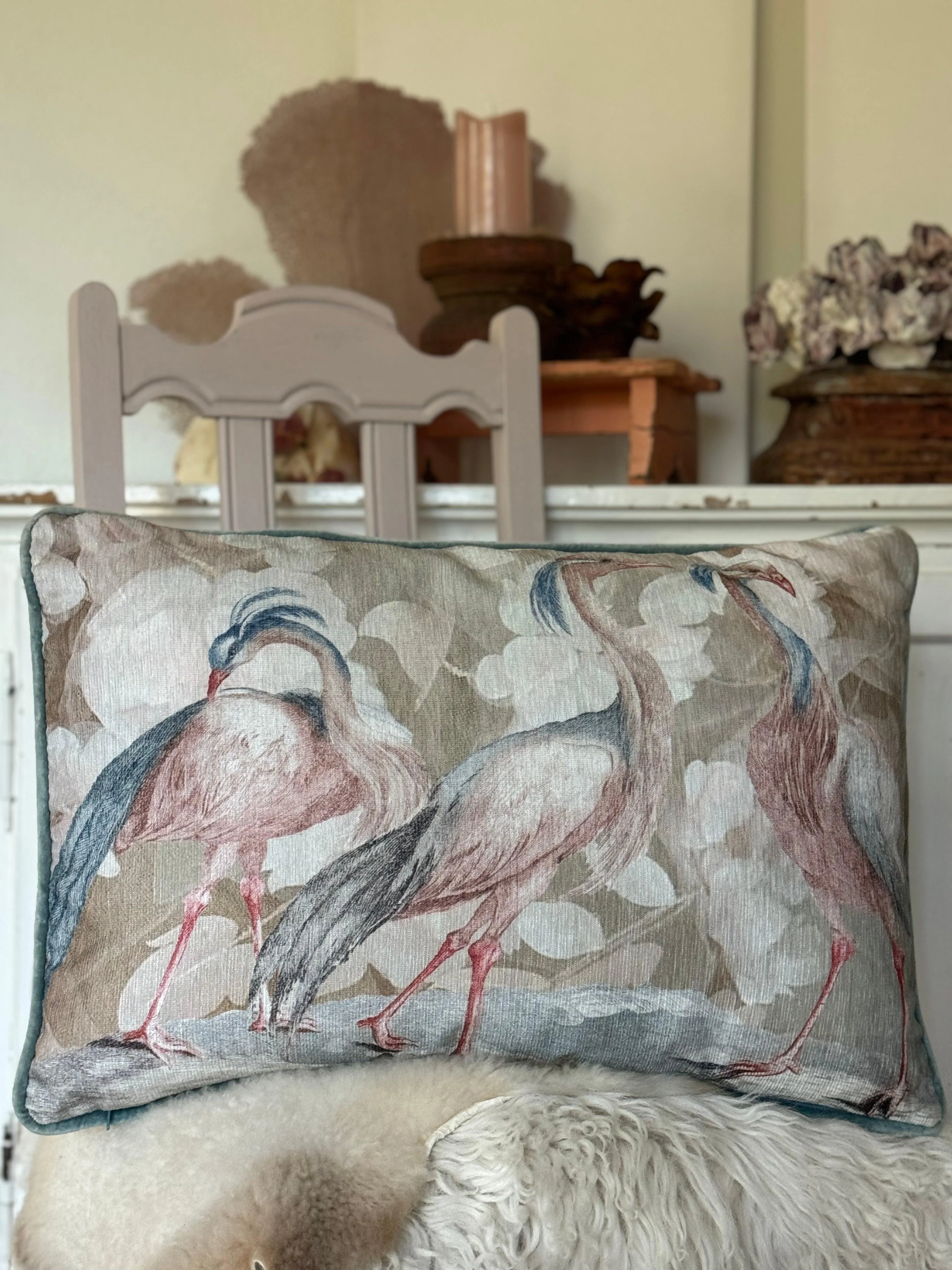 Kussen vogels