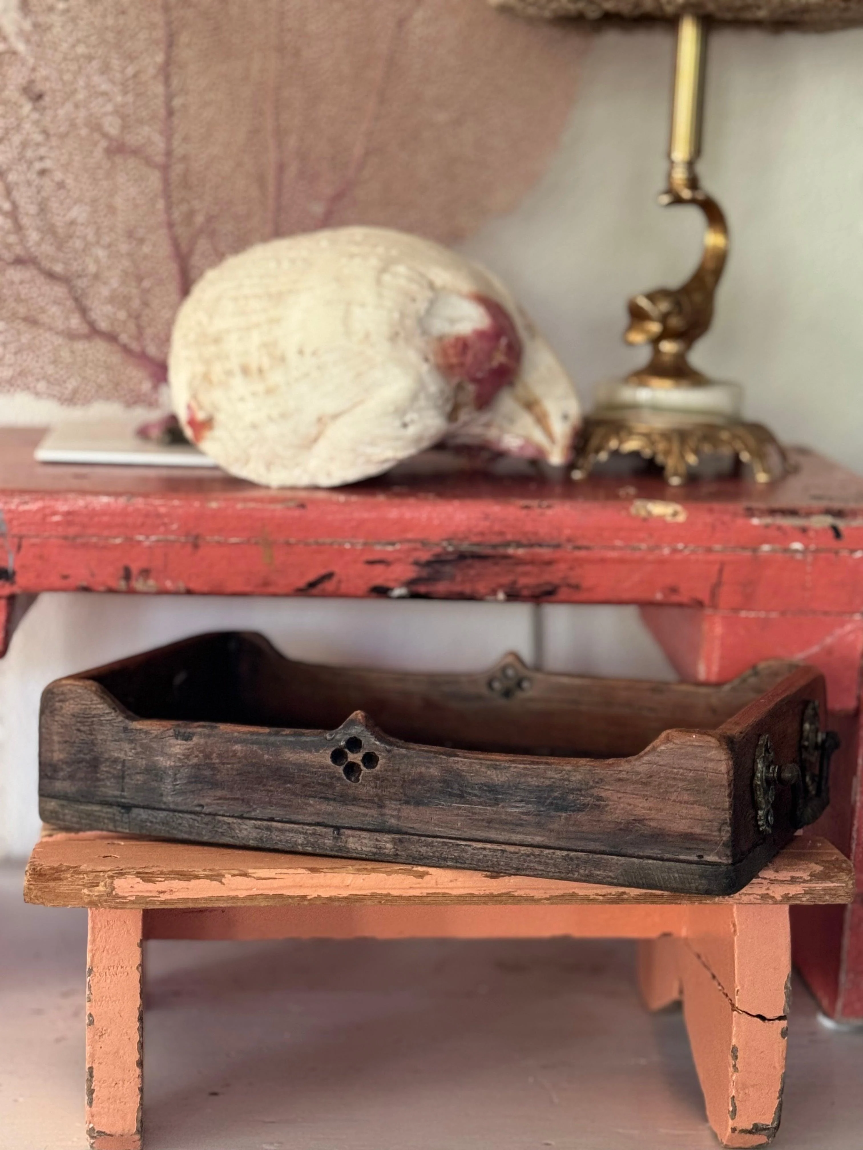 Handgemaakt houten dienblad