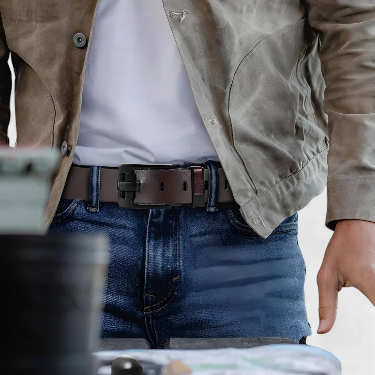 Heren armband zwart - Stijlvol, duurzaam staal voor elke gelegenheid - Afbeelding 3