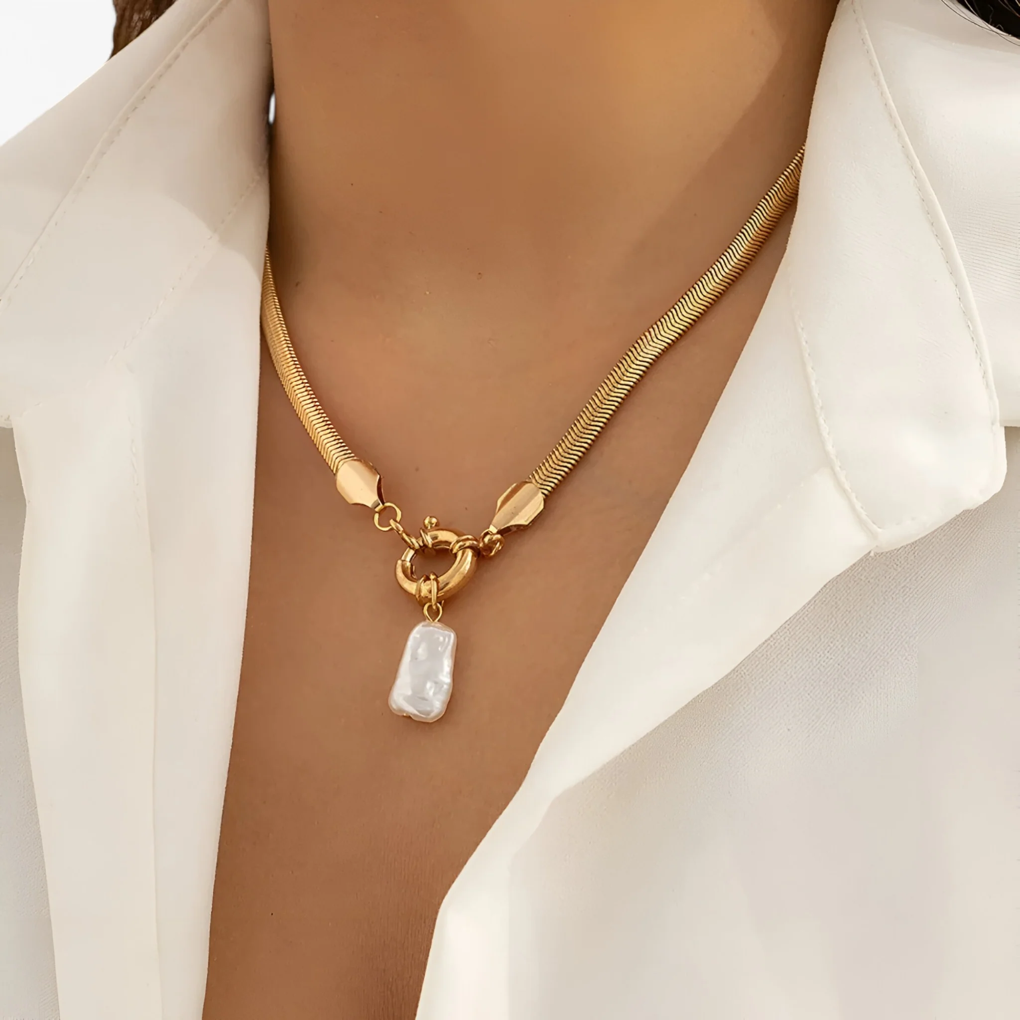 Parel Elegantie Hanger - Goud - Afbeelding 3