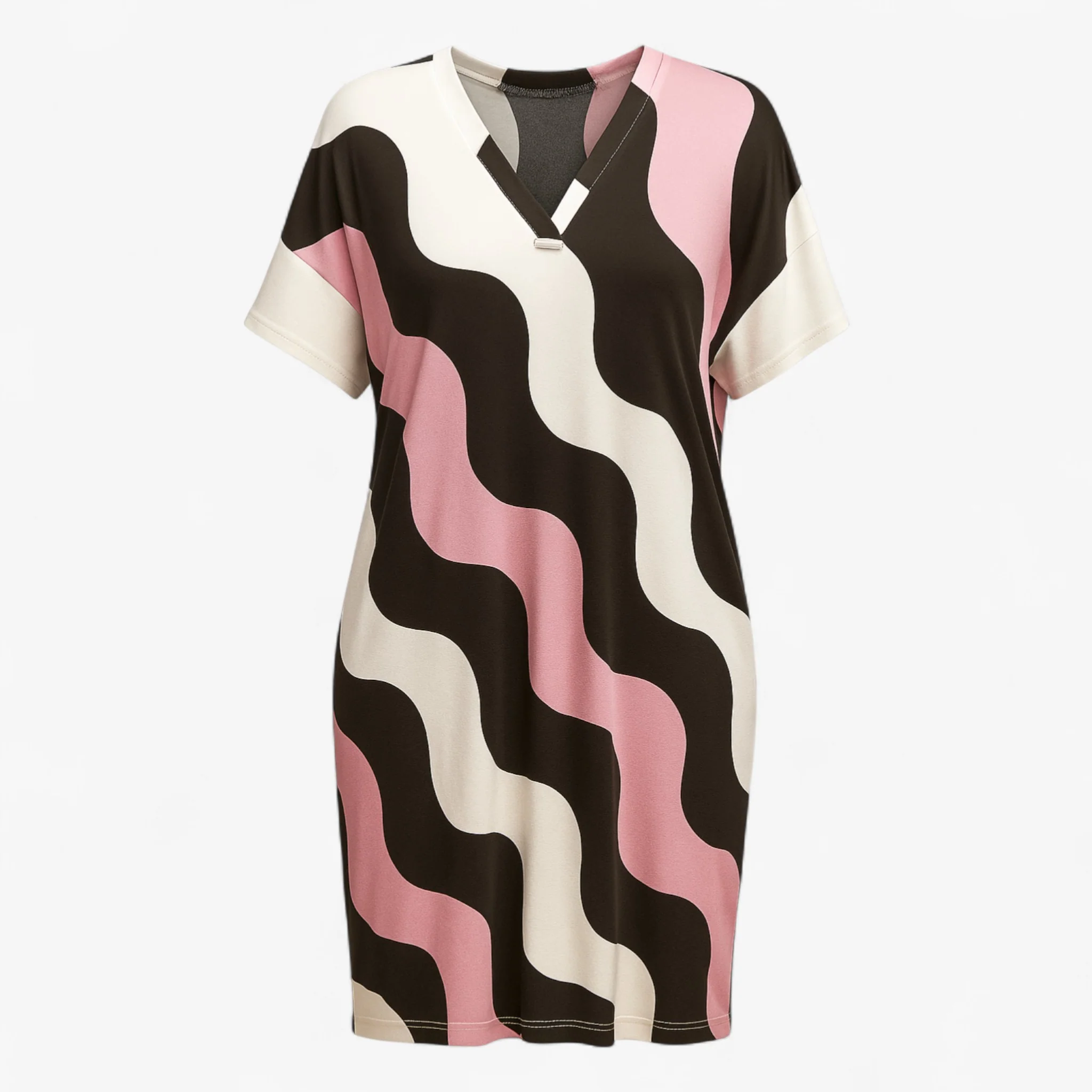 Lange Jurk Dames met V-hals voor Feestelijke Kleding
