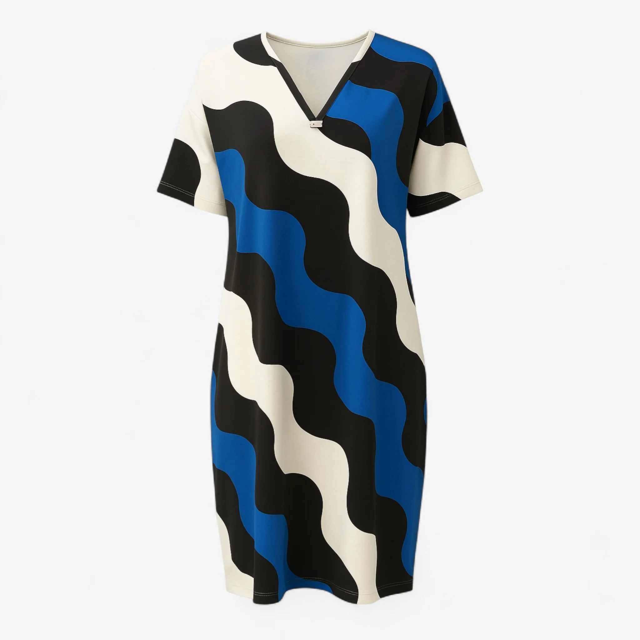 Lange Jurk Dames met V-hals voor Feestelijke Kleding - Afbeelding 3