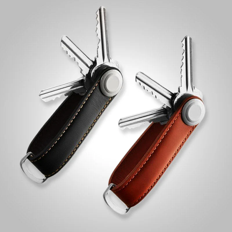Leather Key Organizer Leer