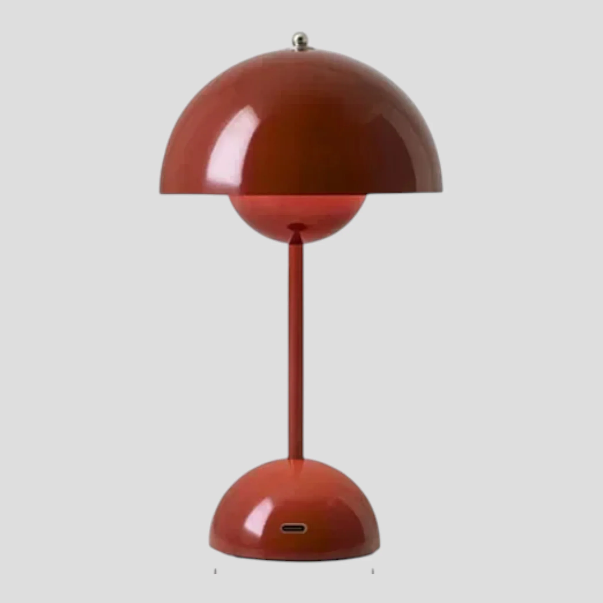 Acryl USB oplaadbare LED-tafellamp – paddestoelontwerp, 30 cm