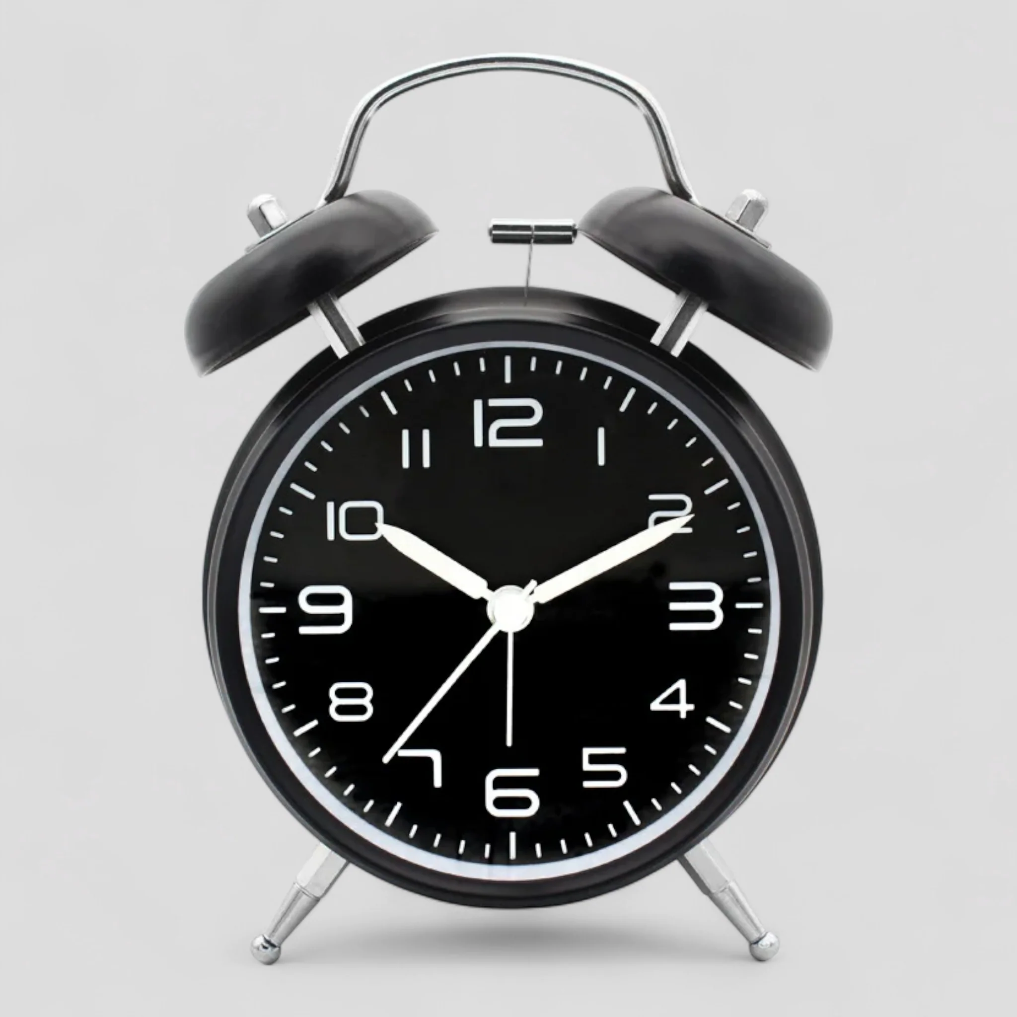 Wekker Retro Metaal Lichtgevend Dubbele Bel – Luid Alarm Stil Premium