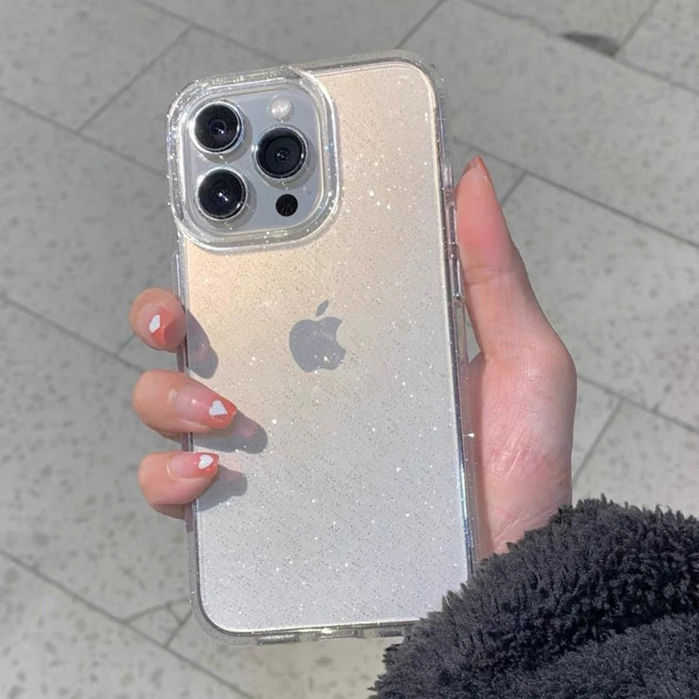 Luxe Glimmer Case – Bescherm Je Telefoon in Stijl – Zwart