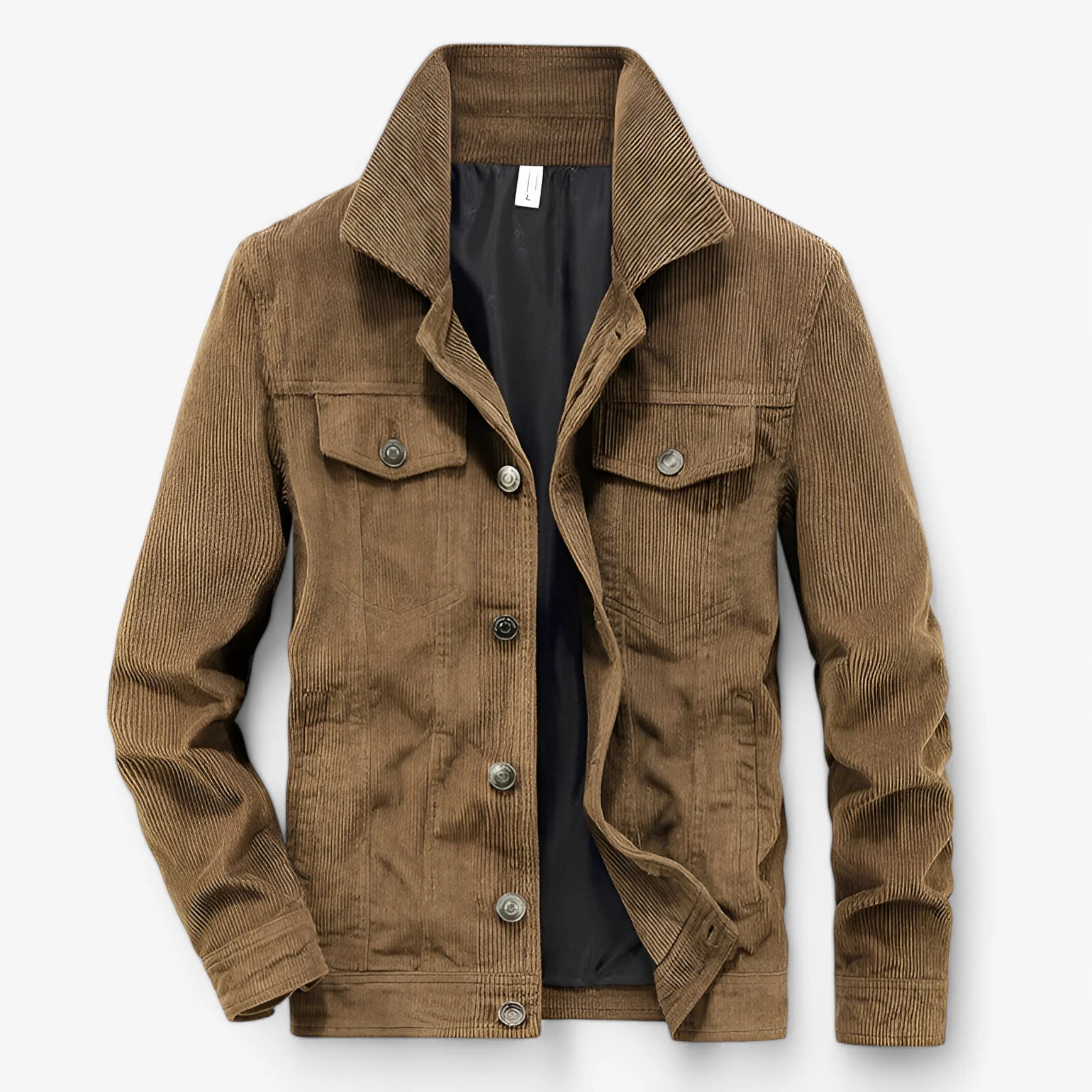 Corduroy Jas – Vintage en Trendy – Khaki