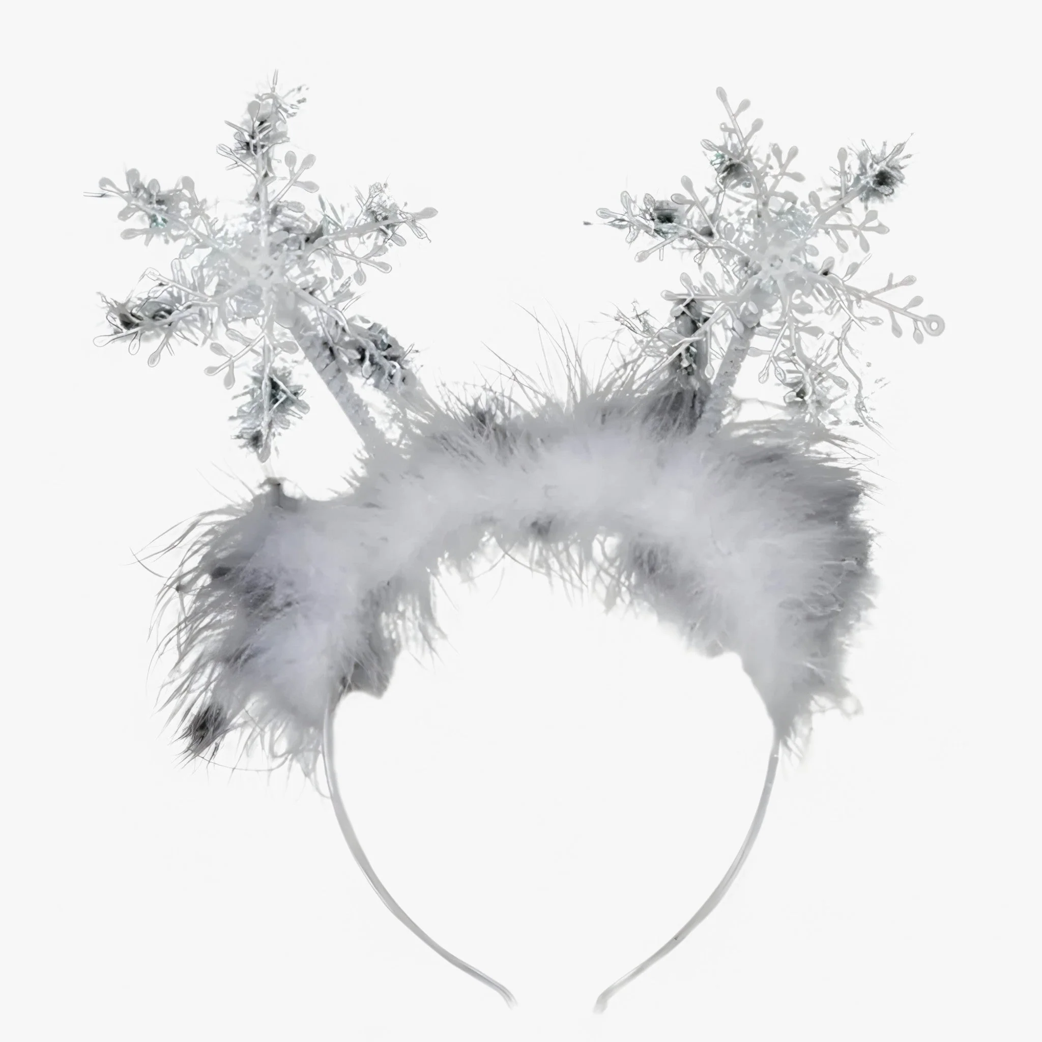Haarband Dames Wit – Exquise en Schattige Feestaccessoire – Kerstmis Sneeuwvlok voor Meisjes