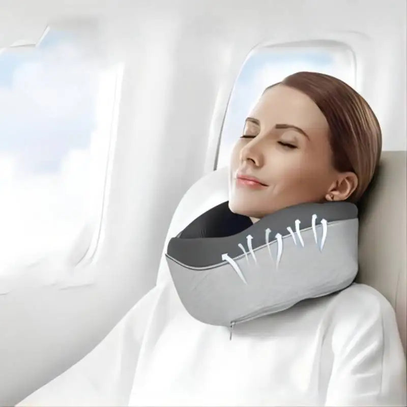 Ergonomische Nekondersteuning Lange Reizen – Memory Foam