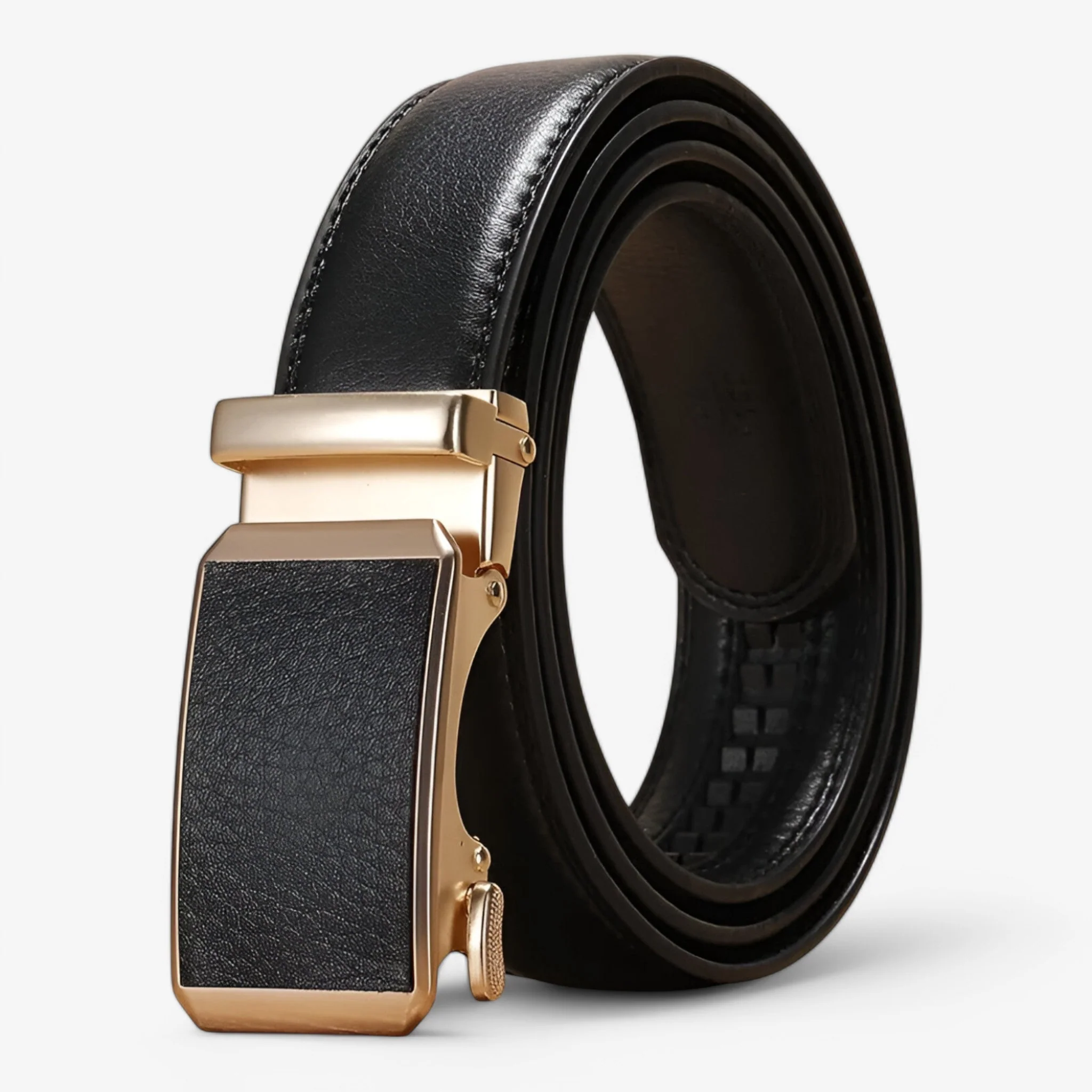 Automatische Riem met Gouden Lus Dames – Zwart