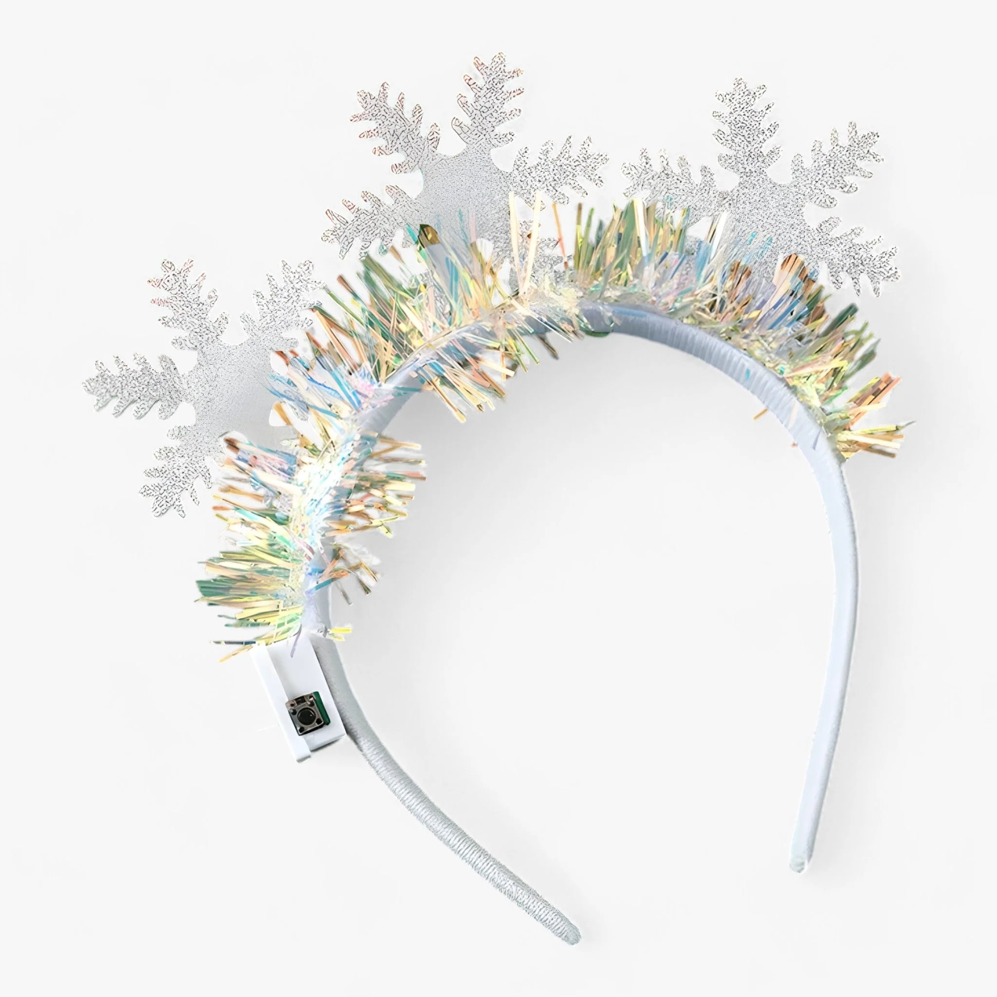 Hoofdband Dames – Kersttiara met Sneeuwvlok LED-Verlichting – Feestelijke voor Meisjes en