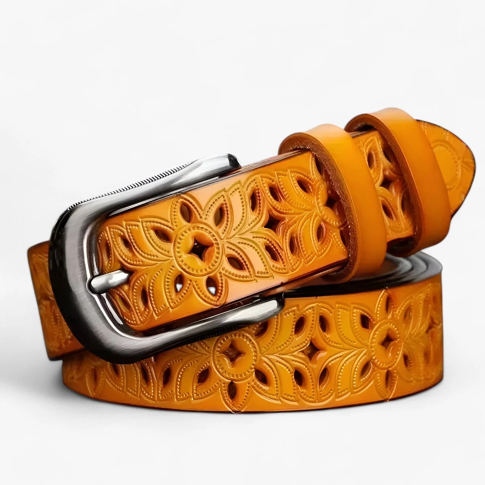 Dames Leren Ceintuur Wit – Elegante & Du duurzame riem voor vrouwen