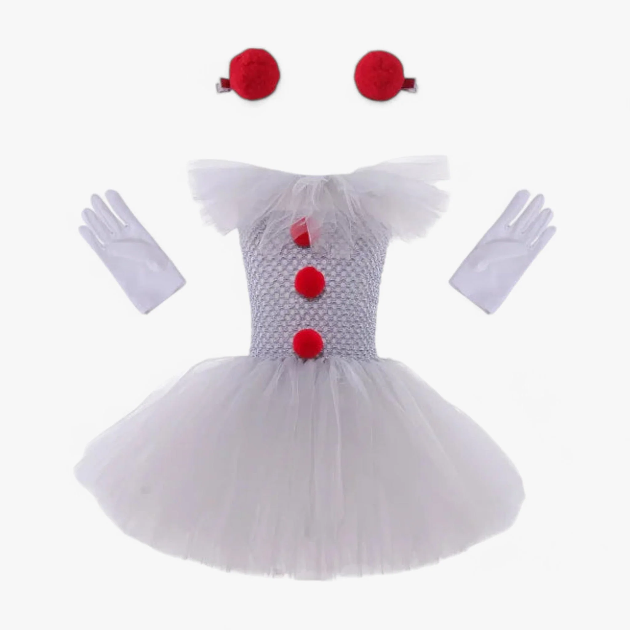 Tutu Jurk Pennywise Kinderen – Schattige en Angstaanjagende Outfit
