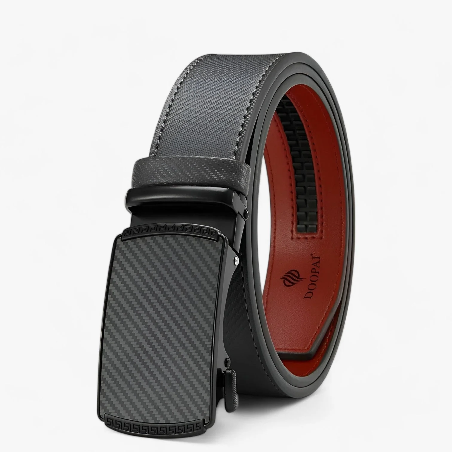 Riem Grijs – Luxe Leren Automatische met Verstelbare Gesp