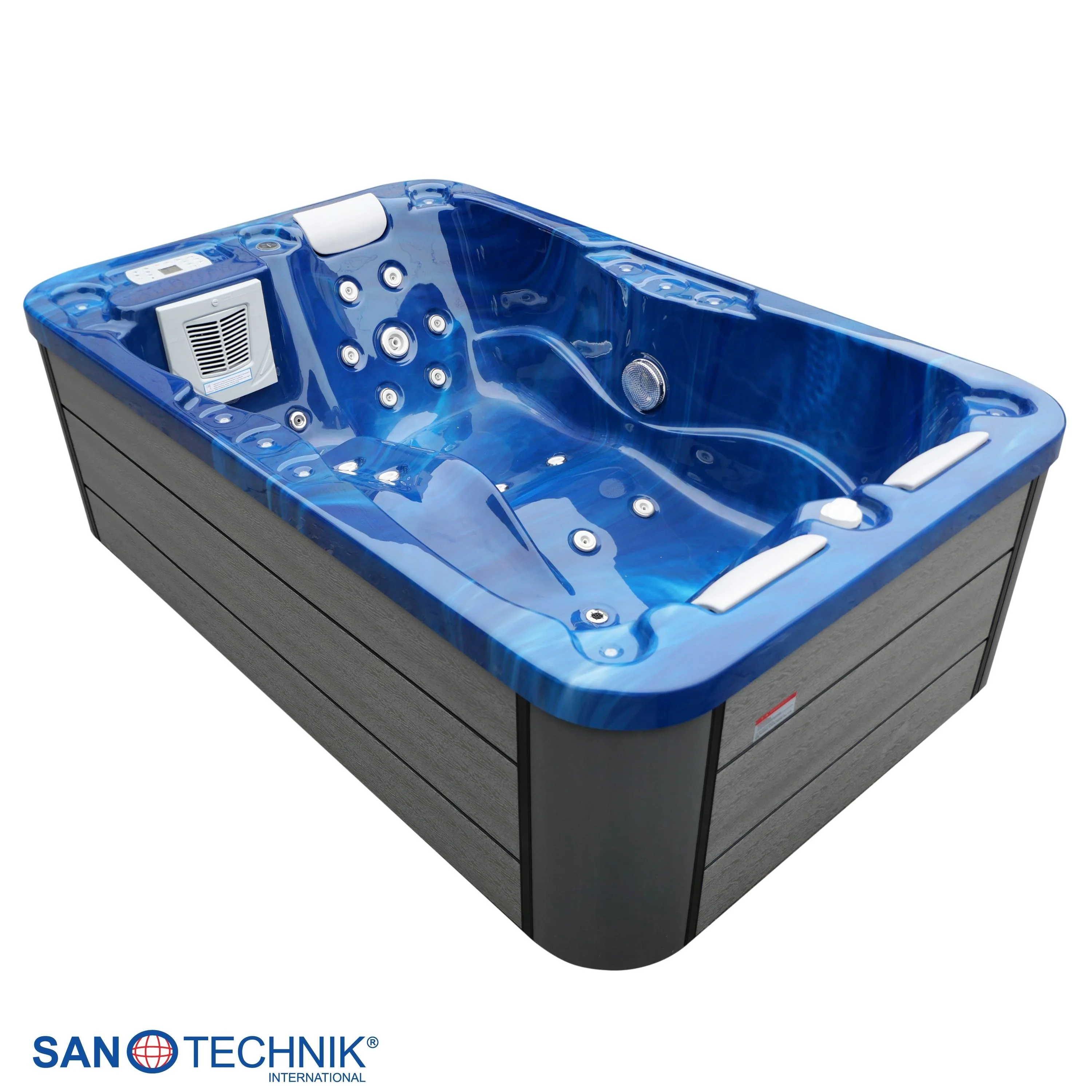 Whirlpool buitenbad 205x130x70cm Sanotechnik Modena 3-persoons