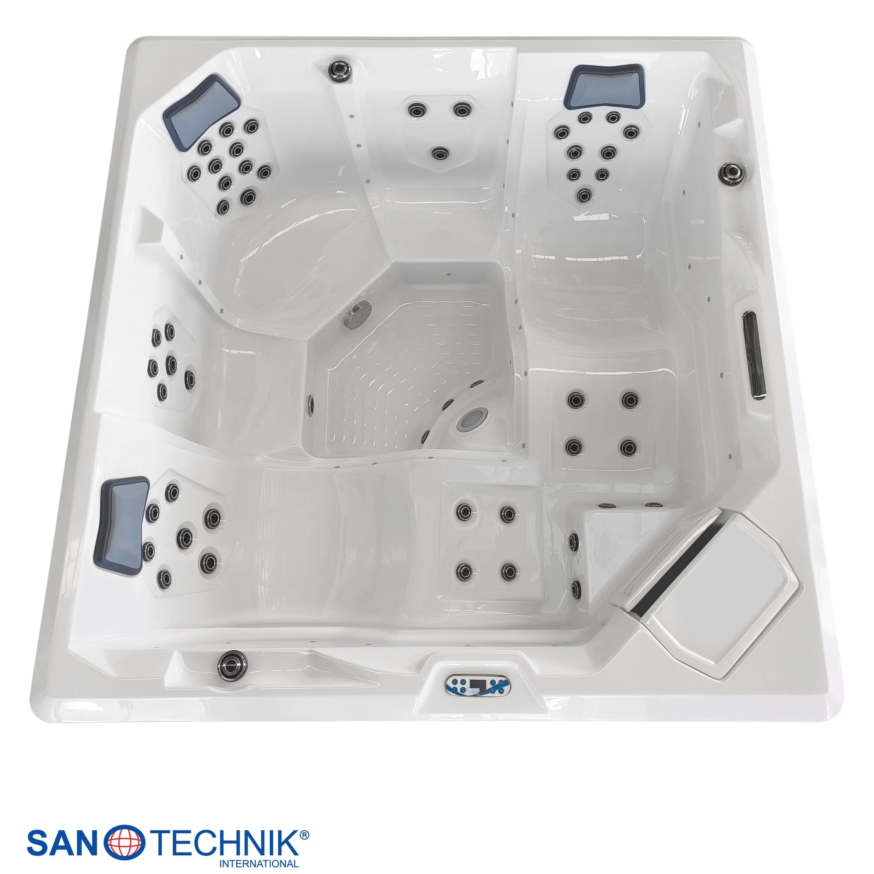 Sanotechnik Rovinj Outdoor Whirlpool Wit 210x210x90 cm