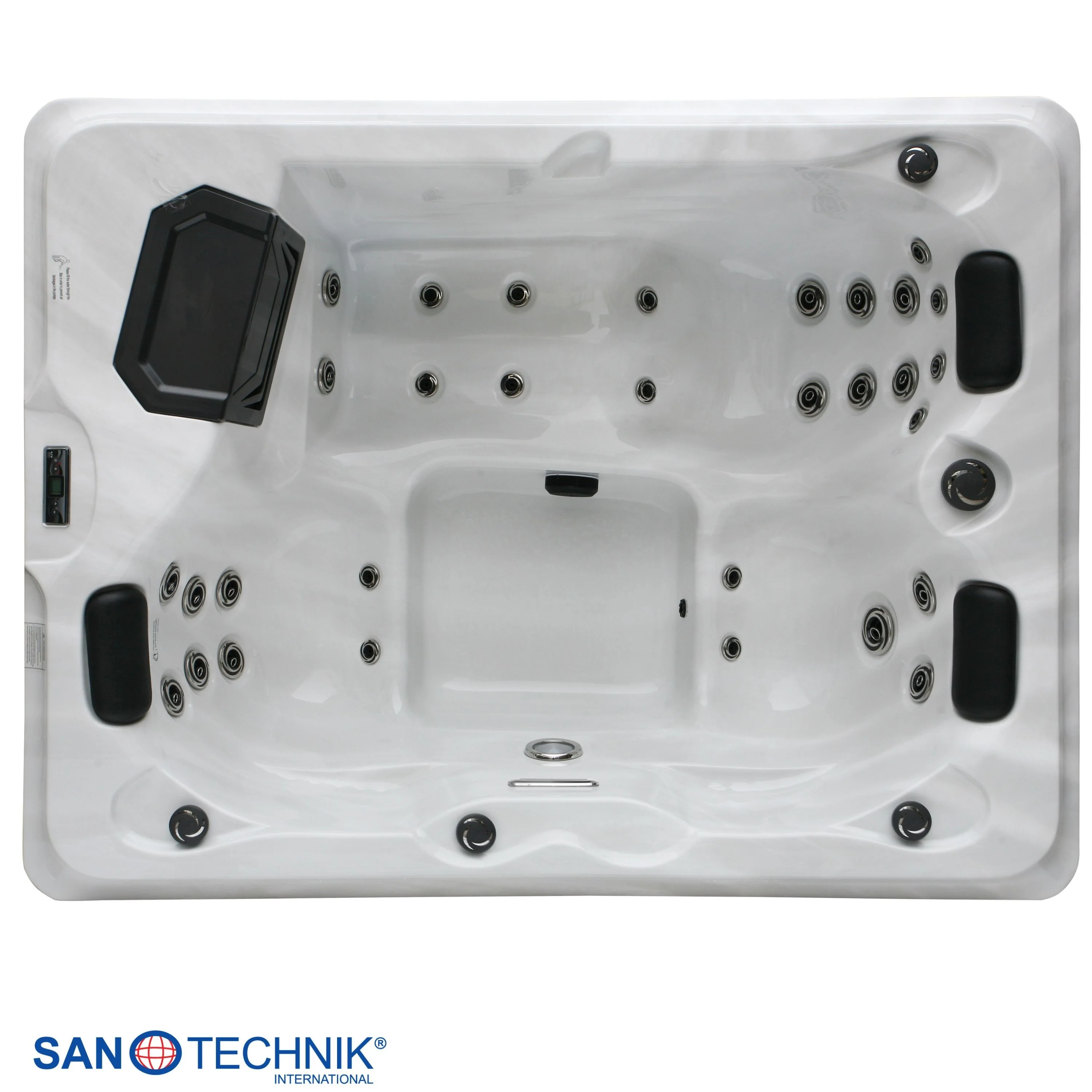 Sanotechnik Fiji Outdoor Whirlpool Sterling Silver 210x160x80 cm