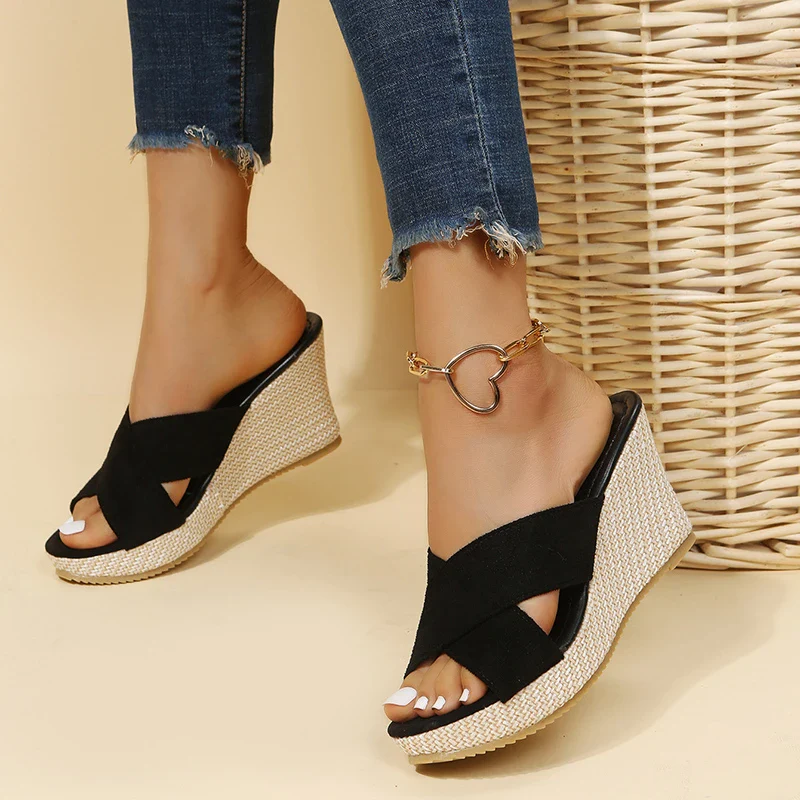 Dames Sandalen Bruin Leer – Handgemaakte Espadrille Platte Sandaal