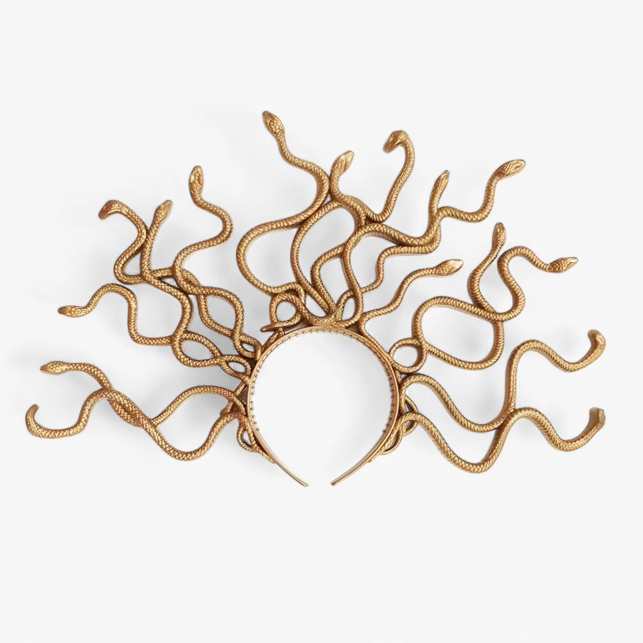 Snake Hoofdband – Cosplay Kostuum & Rave Party haar Hoop – Goud