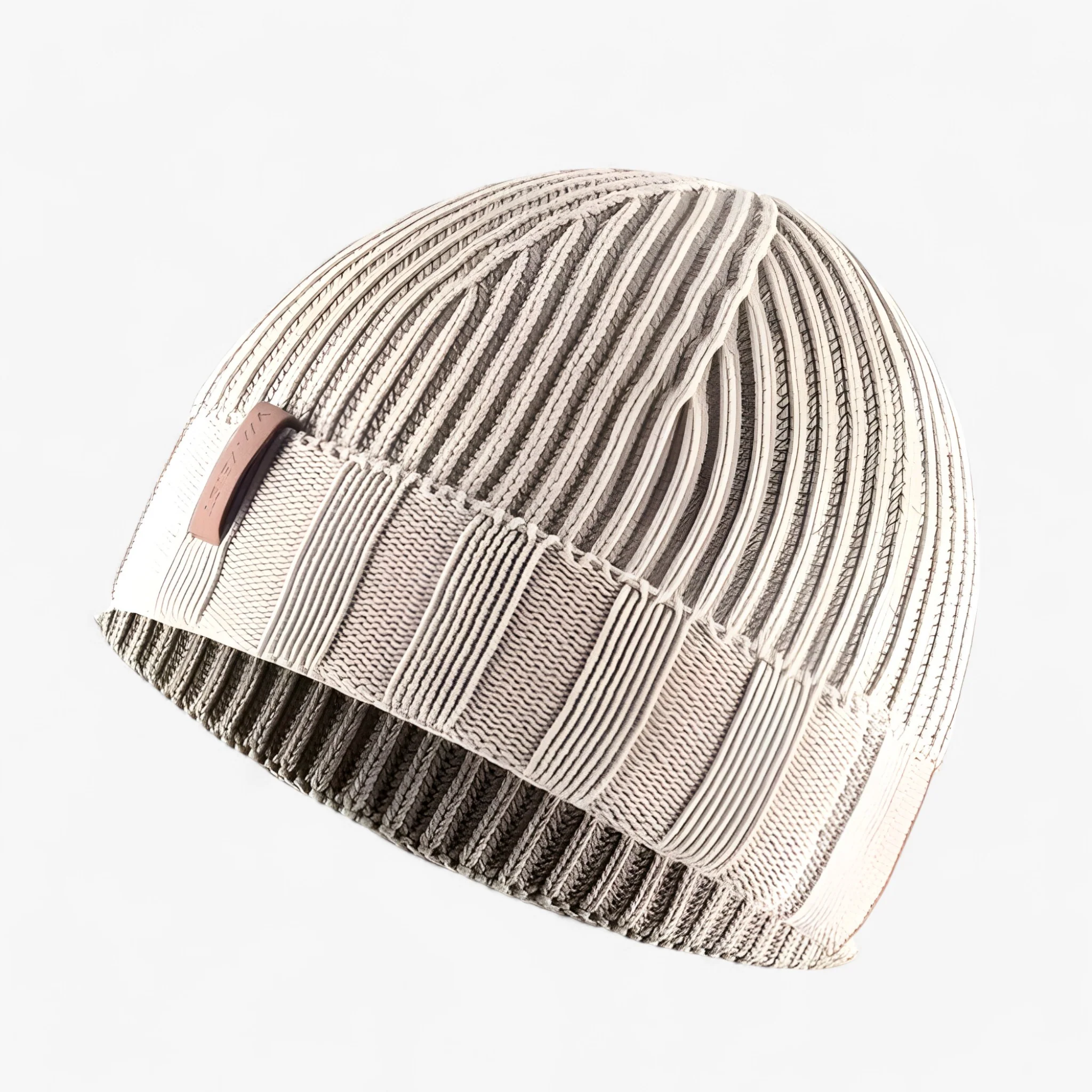 Beanie Khaki – Katoenen Vintage Gewassen Gebreide – Perfect voor Winter