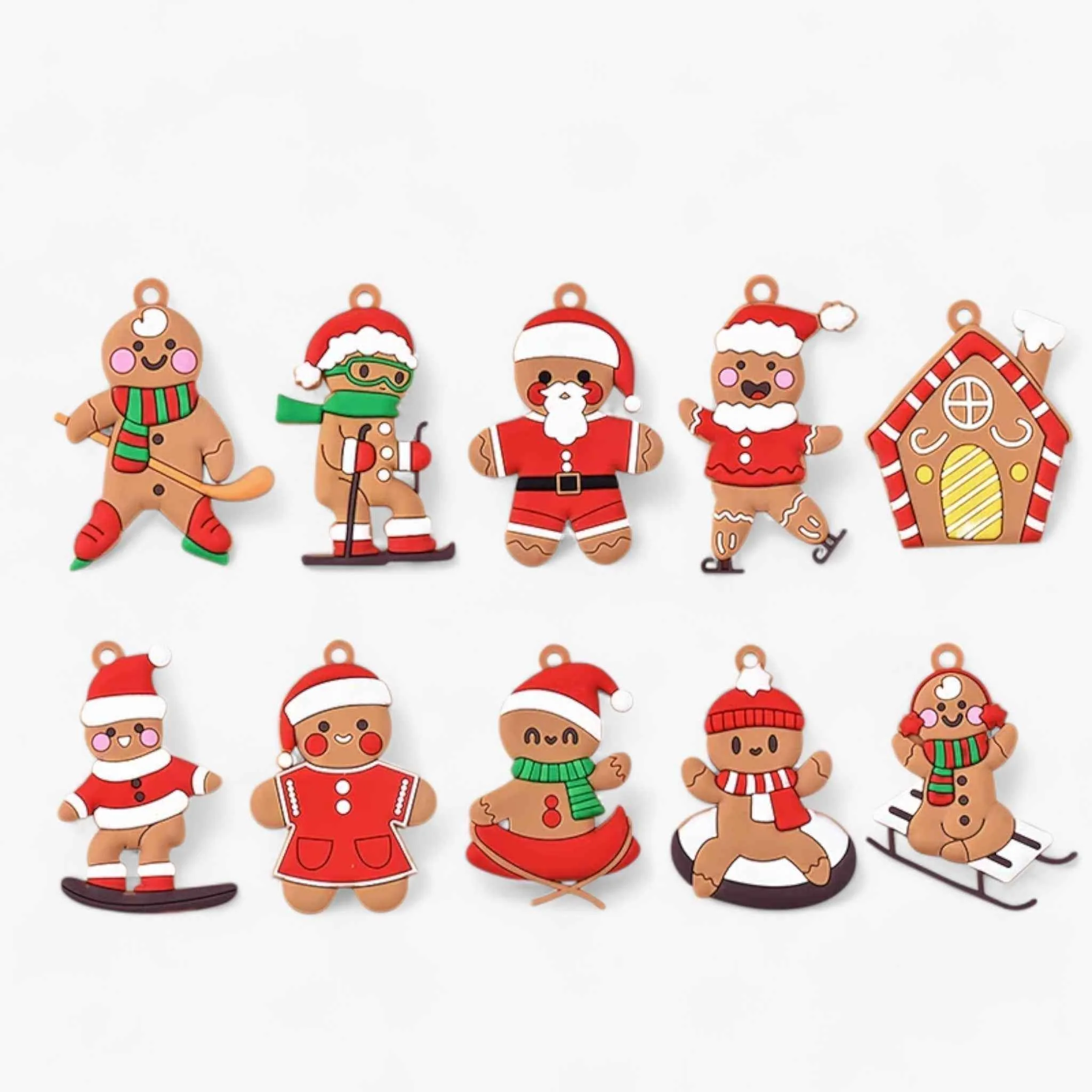 Schattige Kerstboom Versiering Gemberbel Set