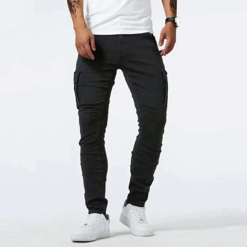 Broek Heren Zwart – Casual Cargo-Broeken
