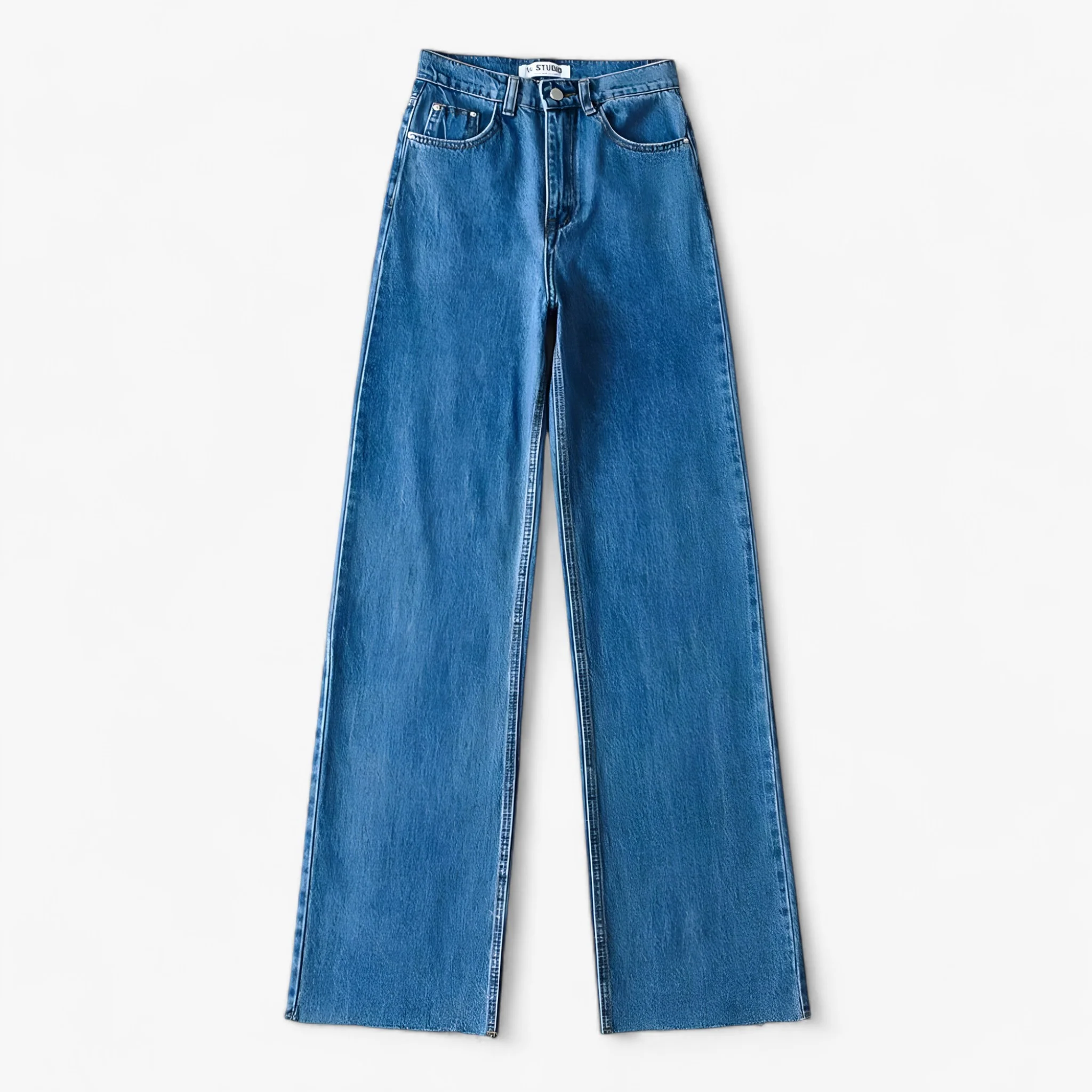 Broek met Wijde Pijpen – Eenvoudig en Elegant – Donkerblauw