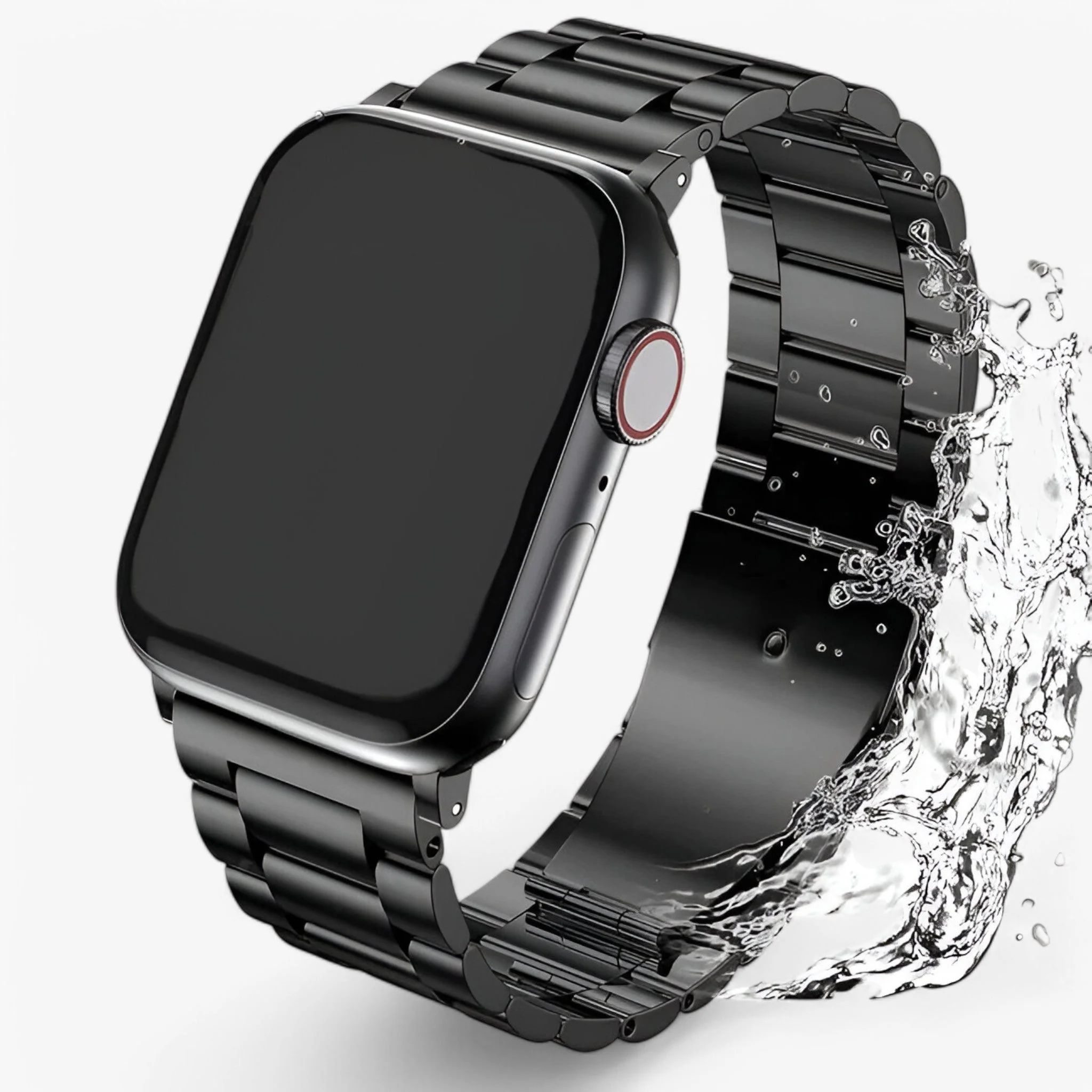 Armband Zwart – Elegante Stalen voor Apple Watch