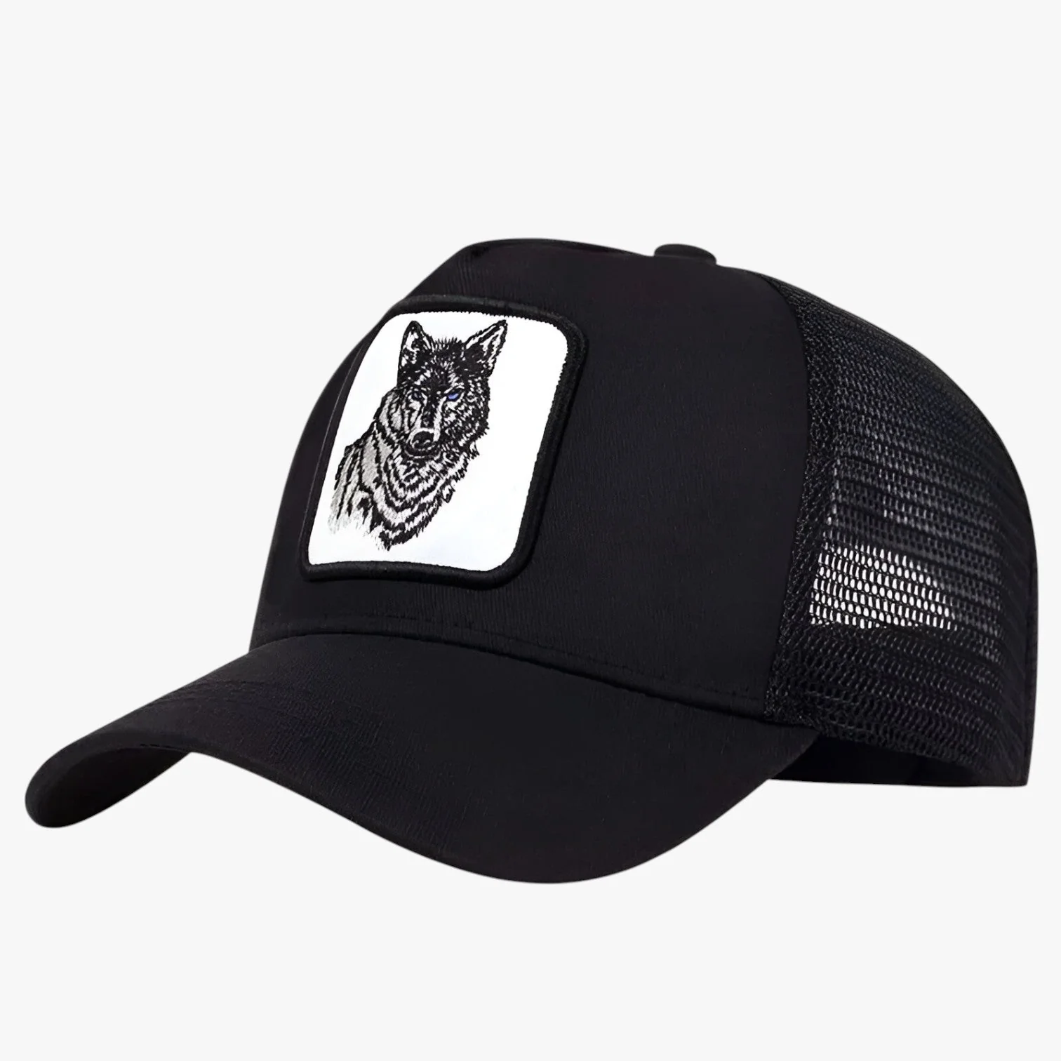 Ademend Zomerkap voor de Wolf Heren – Zwart met Wit Label