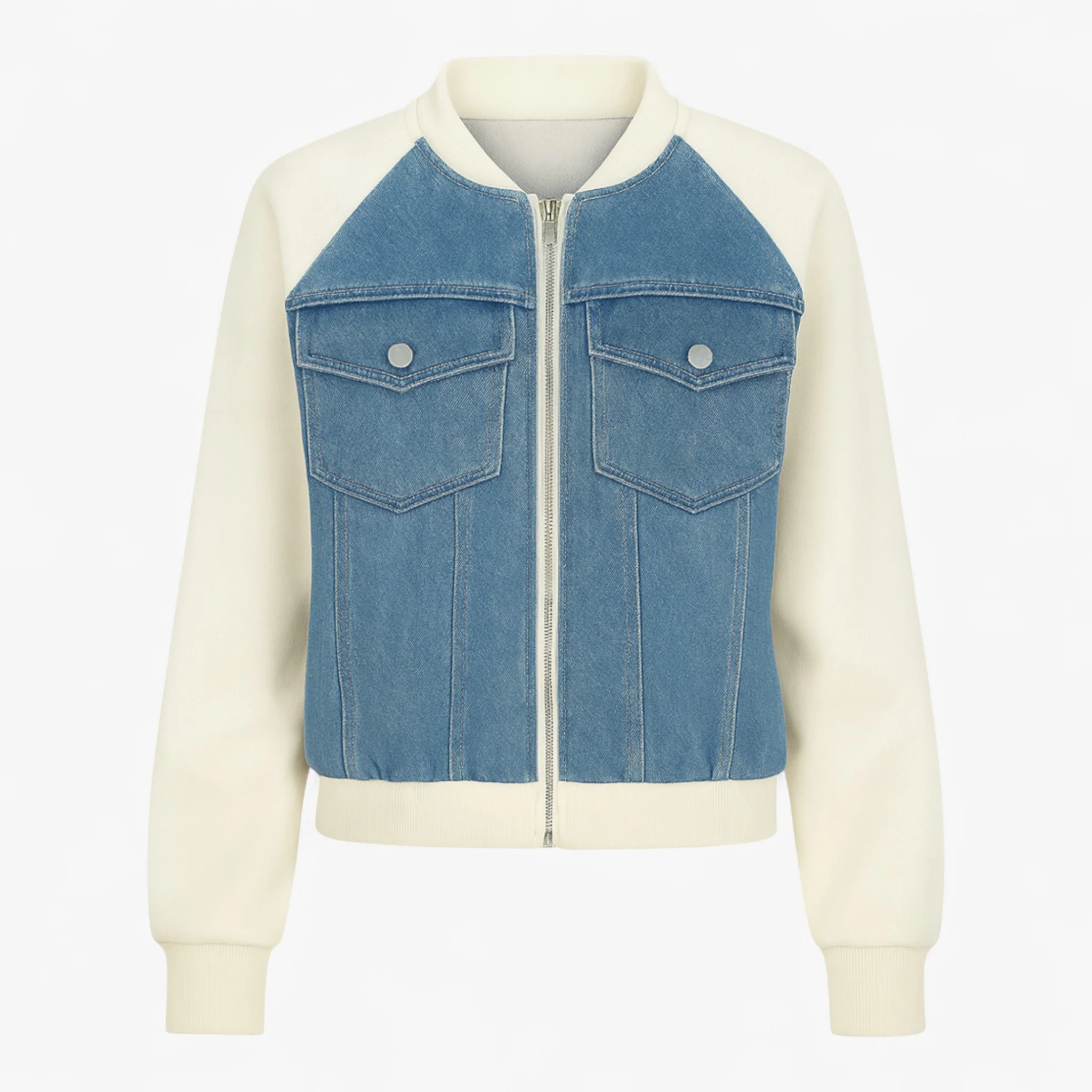 Jack Dames Zwart – Veelzijdig Denimjack voor Katoen