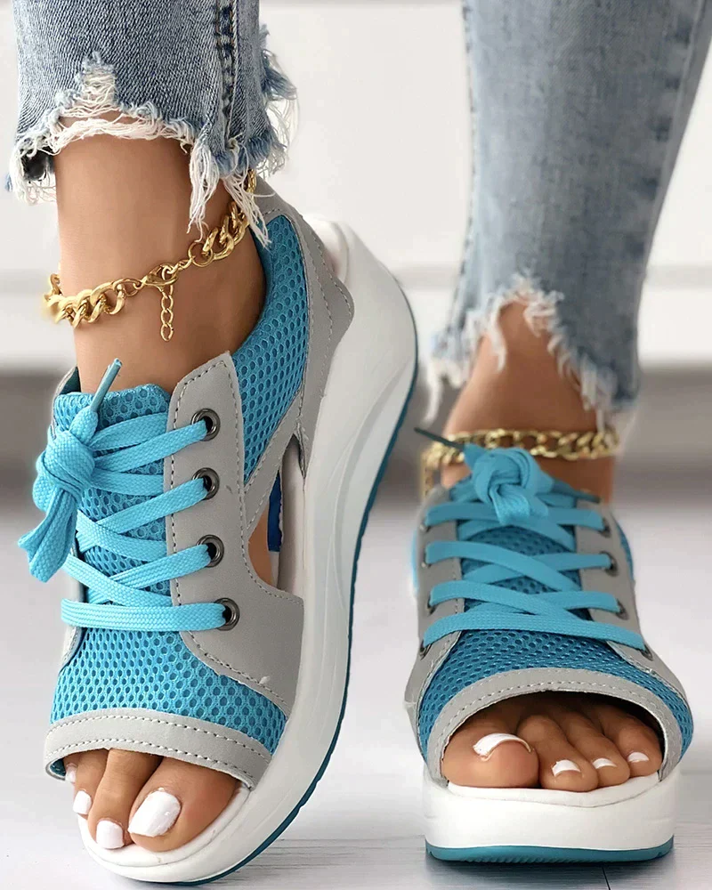 Orthopedische Sandalen Dames – Comfortabele Blauwe Sandalen met Voetboogondersteuning