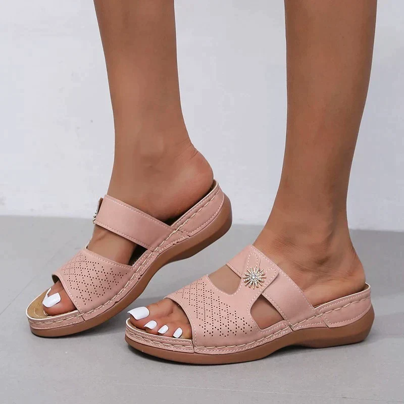 Sandalen Dames Zwart - Elegante Gesp - Voor die van een Strakke en Modebewuste Look Houden - Afbeelding 2