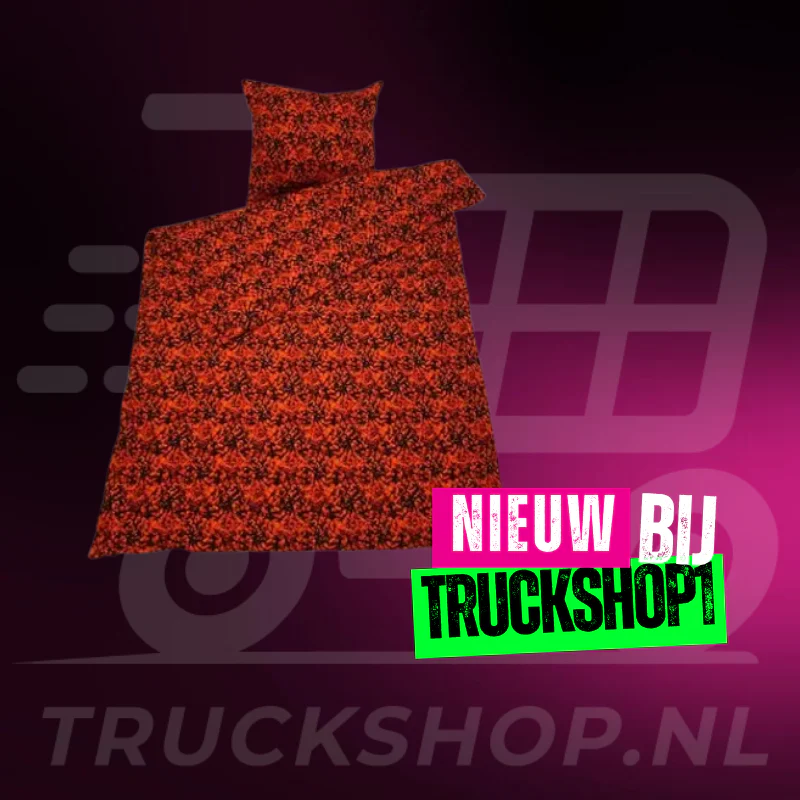 Dekbedovertrek 1 Persoon Deense Pluche Rood (Incl. Kussensloop)