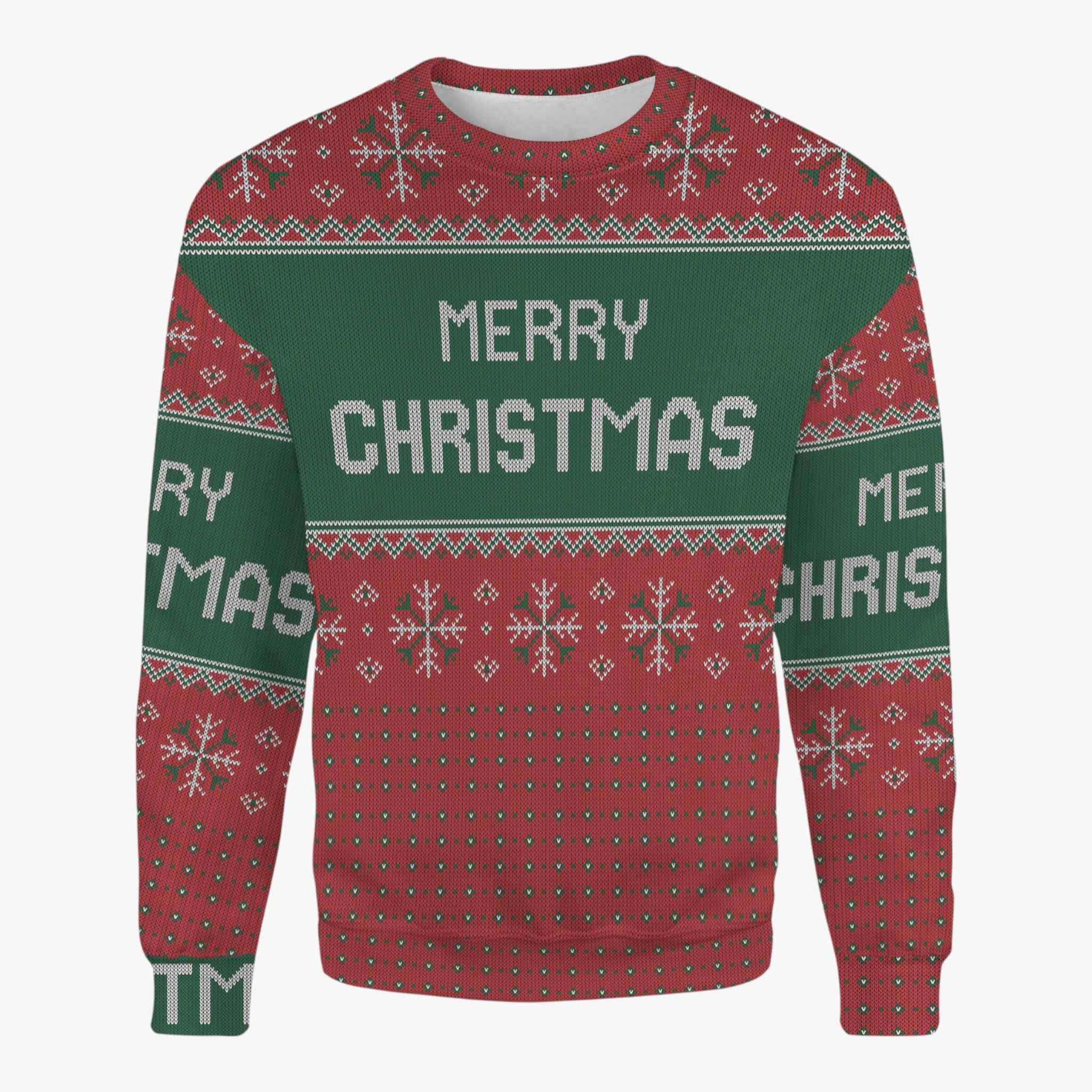 Unisex Casual Sweater met Sneeuwvlokken