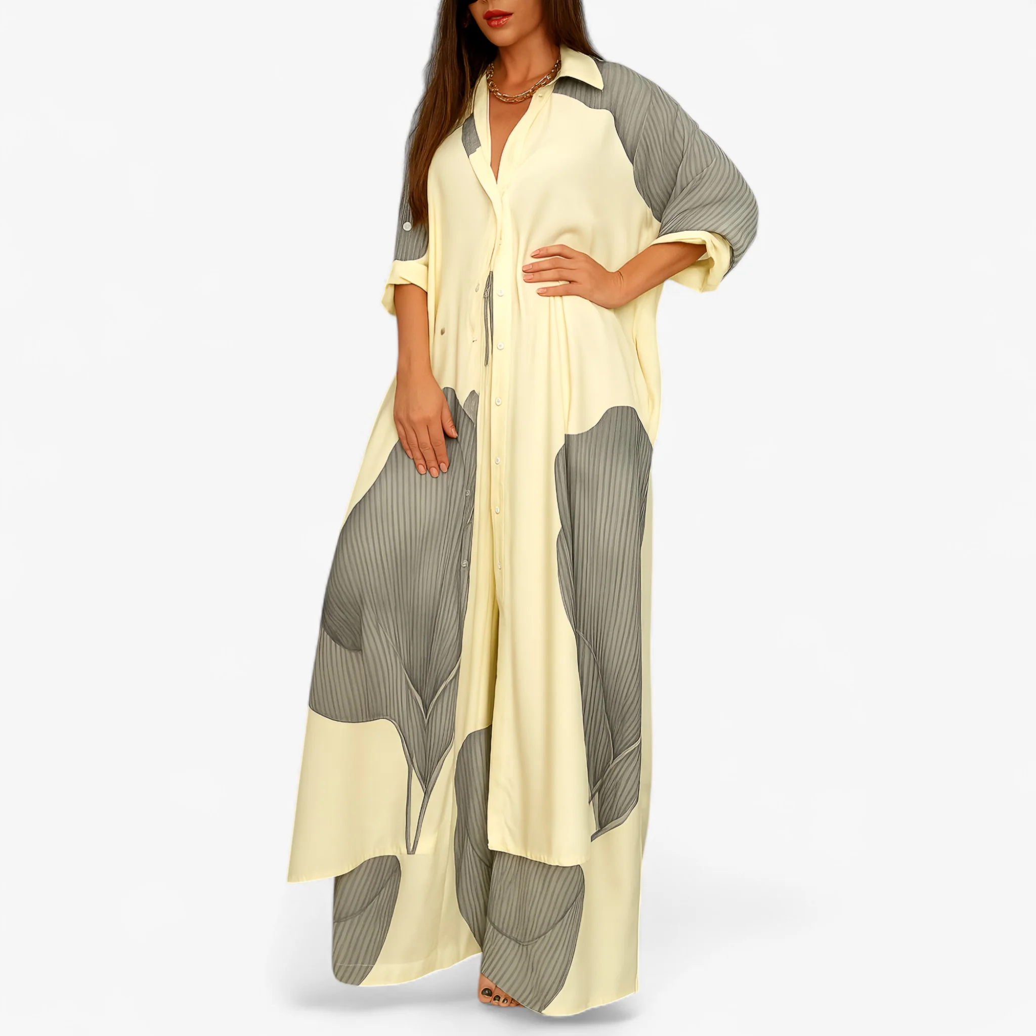 Dames Zomer Set: Elegante Blouse & Broek – 2-Delig Pak voor Vrouwen