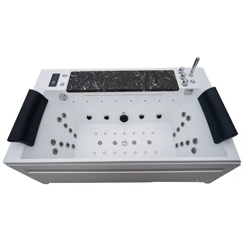 Montana 925 zwart Massage bad 180×100 CM