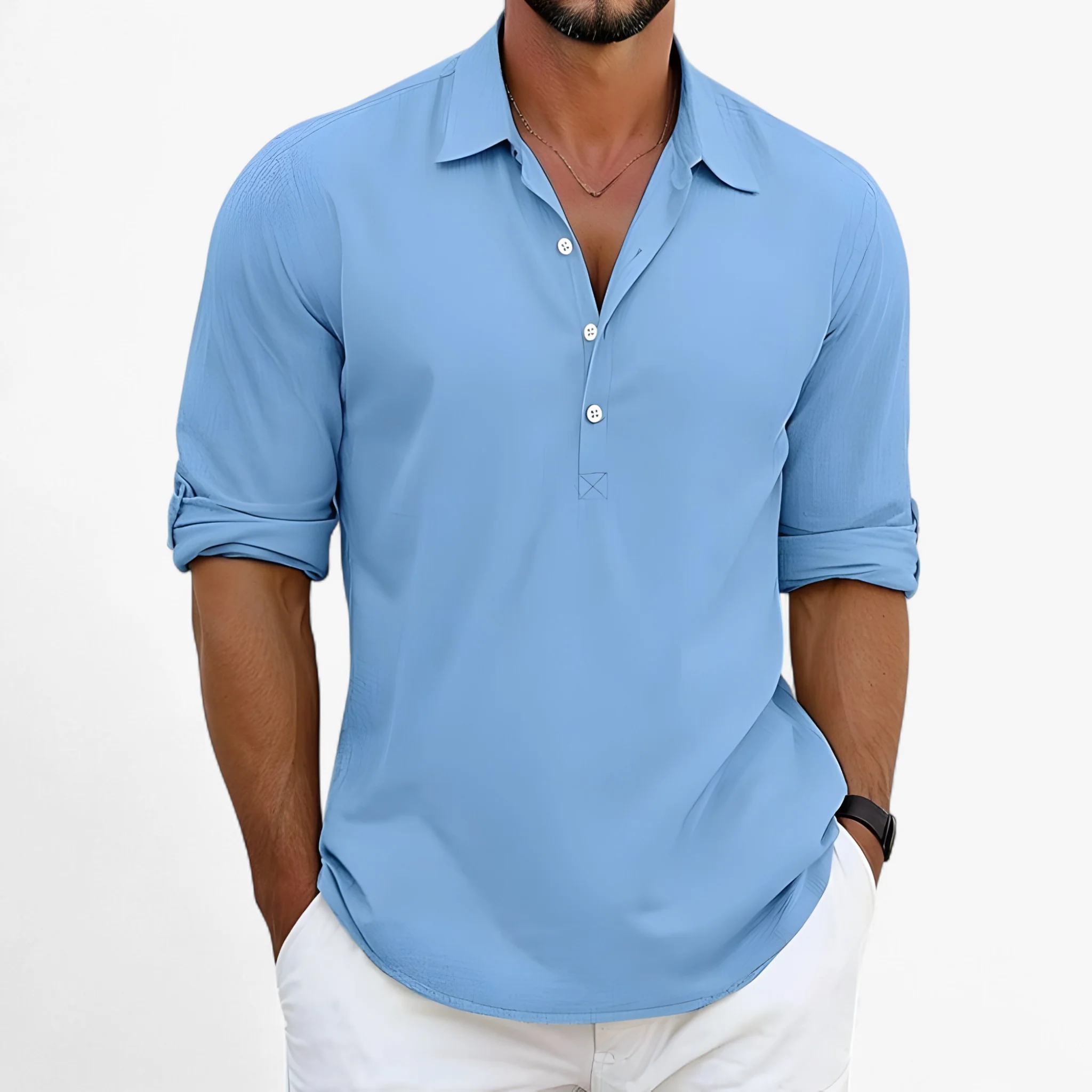 Zomershirt Heren – Blauw