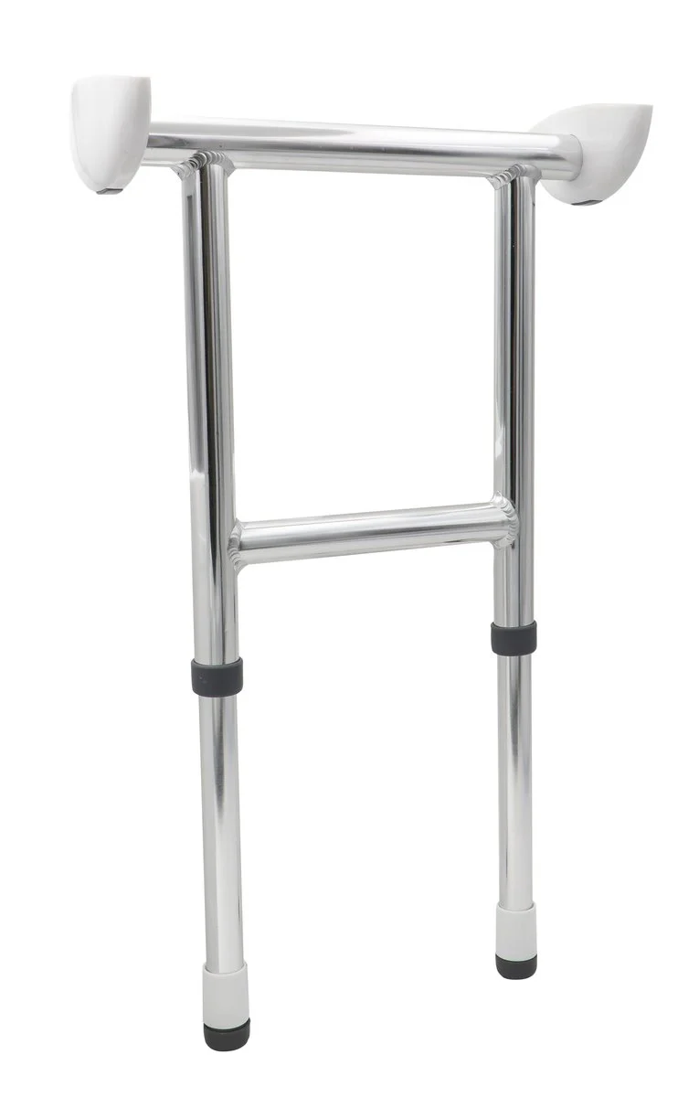 Ridder Handicap Steunpoot Voor Opklapbaar Douchezitje Wit Aluminium