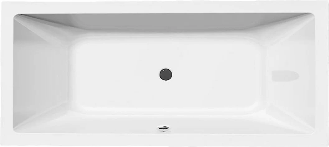 Aqualine Nisa Tweepersoons Rechthoekig Ligbad 180×80 cm Wit