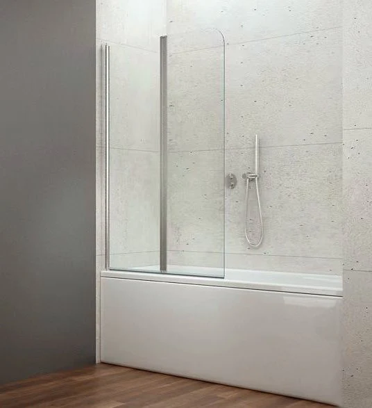 Aqualine Badscherm Wila 900×1400 mm Chroom Helder Glas