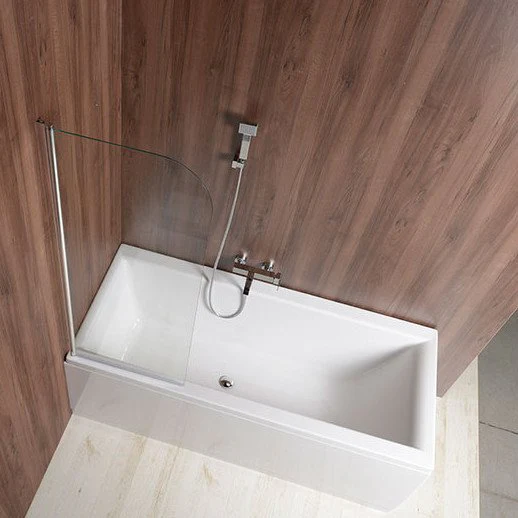 Aqualine Badscherm Vilma 600×1400 mm Chroom Helder Glas