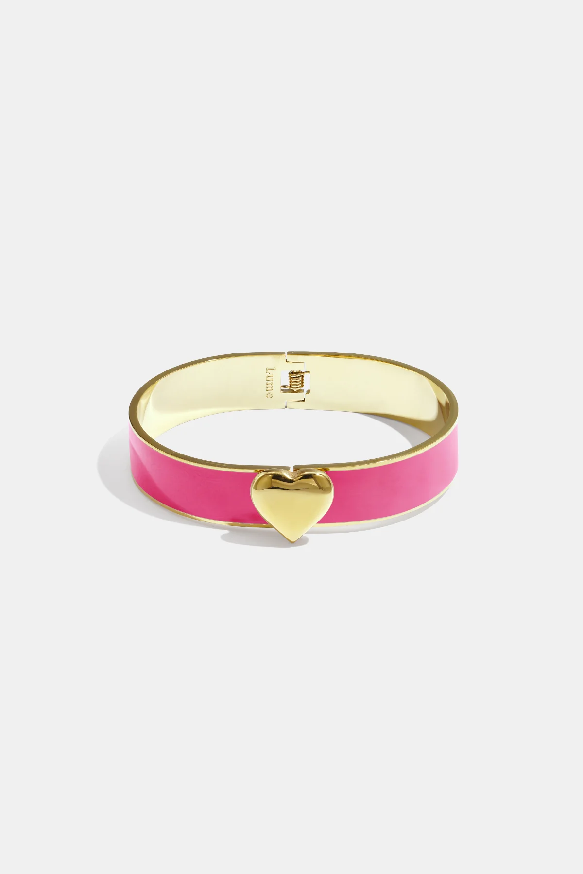 Armband in diverse kleuren met hart detail – 1,3 cm