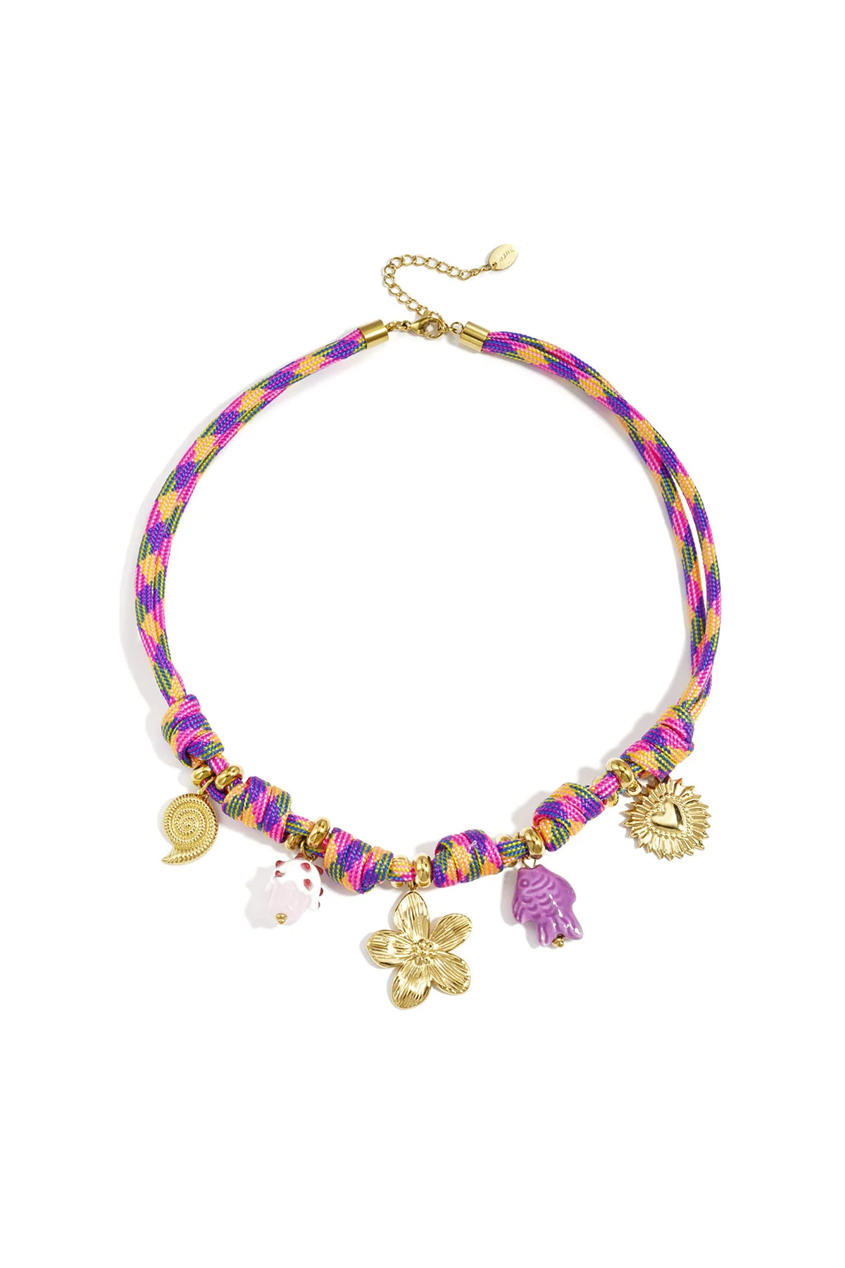 Kettingen met touwhanger, bloemen, vakantie/strand, damessieraden