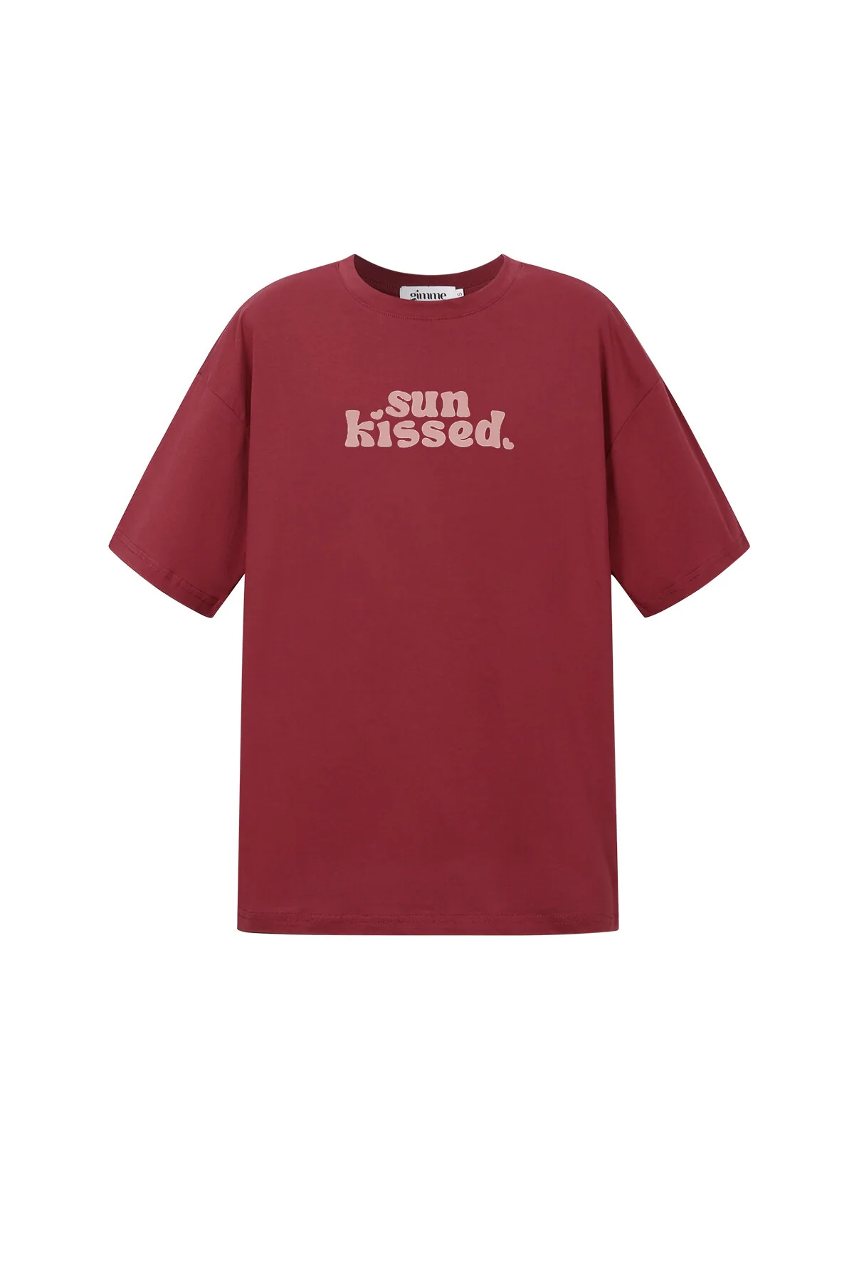 T-shirt met zonovergoten print
