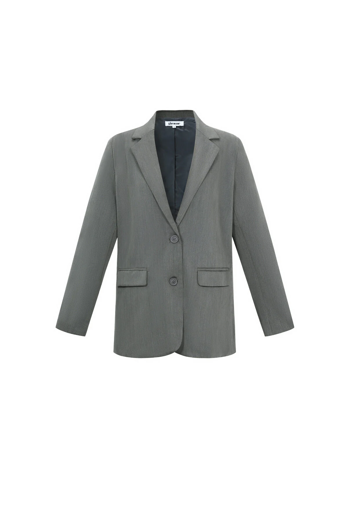 Geweven Polyestervezel Vrouwen Jas Elegant Letters