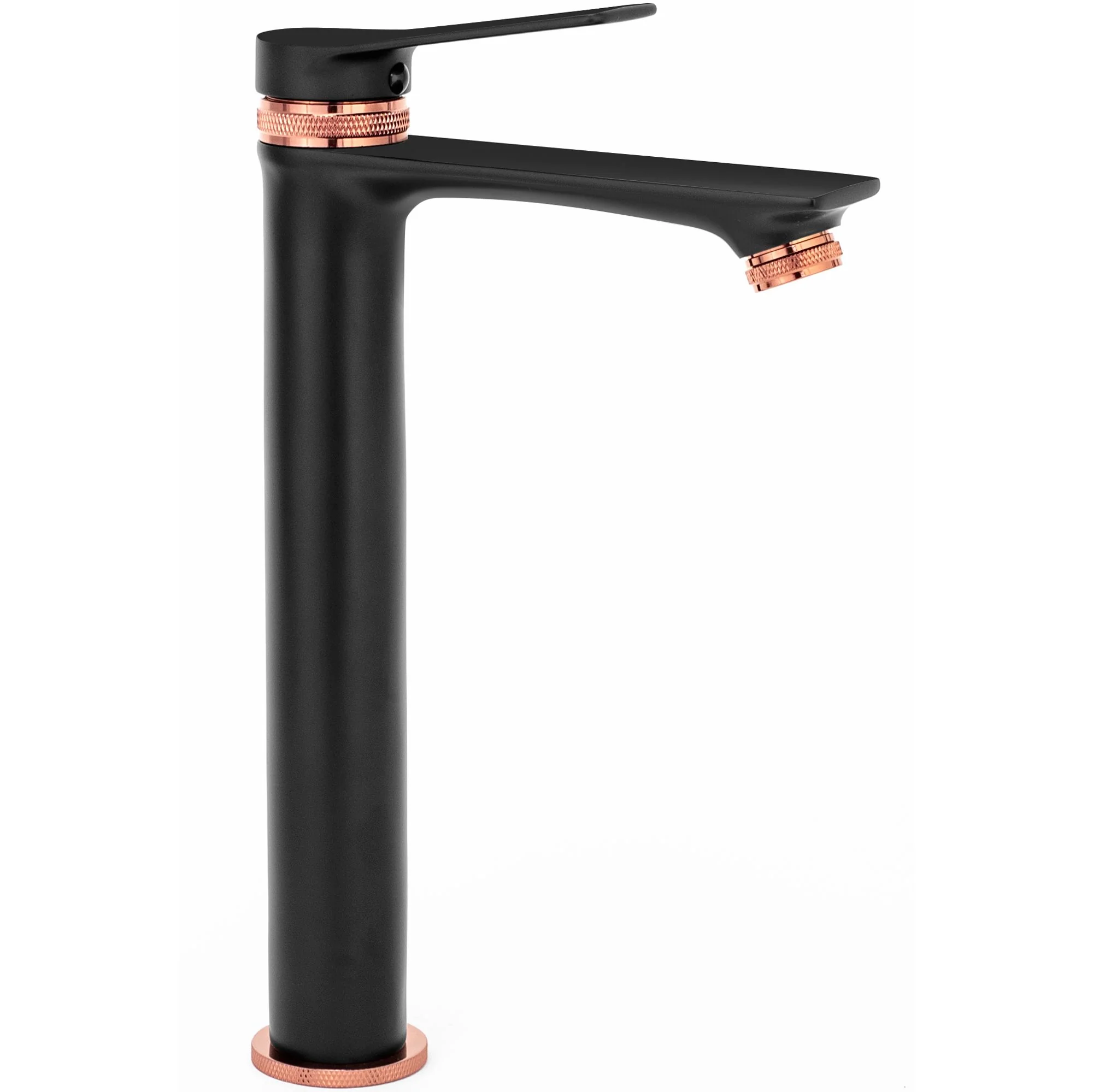 Wastafelkraan Rea Viral Black Rose Gold High Wastafelkraan Rea Viral Black Rose Gold High