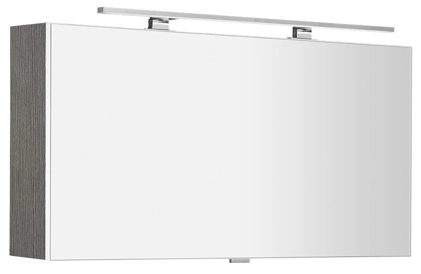 Sapho Cloe LED Spiegelkast 100x50x18 cm MDF Gelamineerd Zilver Eiken Sapho Cloe LED Spiegelkast 100x50x18 cm MDF Gelamineerd Zilver Eiken