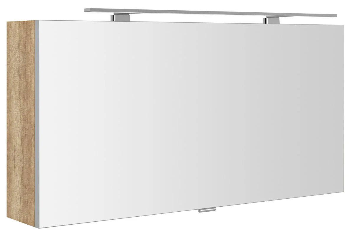 Sapho Cloe LED Spiegelkast 100x50x18 cm MDF Gelamineerd Eiken Alabama Sapho Cloe LED Spiegelkast 100x50x18 cm MDF Gelamineerd Eiken Alabama
