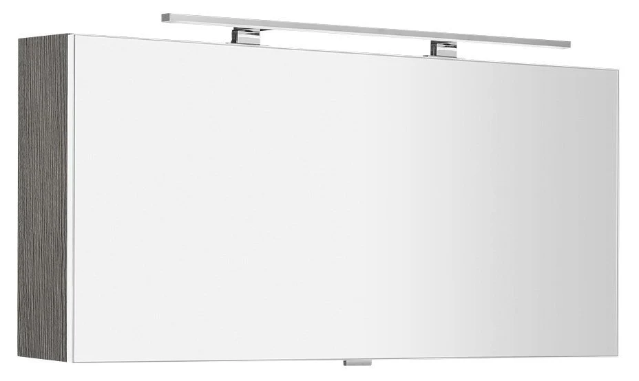 Sapho Cloe LED Spiegelkast 120x50x18 cm MDF Gelamineerd Zilver Eiken Sapho Cloe LED Spiegelkast 120x50x18 cm MDF Gelamineerd Zilver Eiken